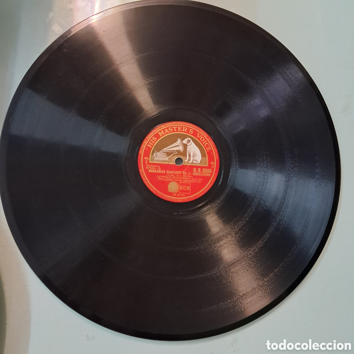 Discos de pizarra: Rapsodia h&uacute;ngara 2, Sinfon&iacute;a Filadelphia, Disco Pizarra