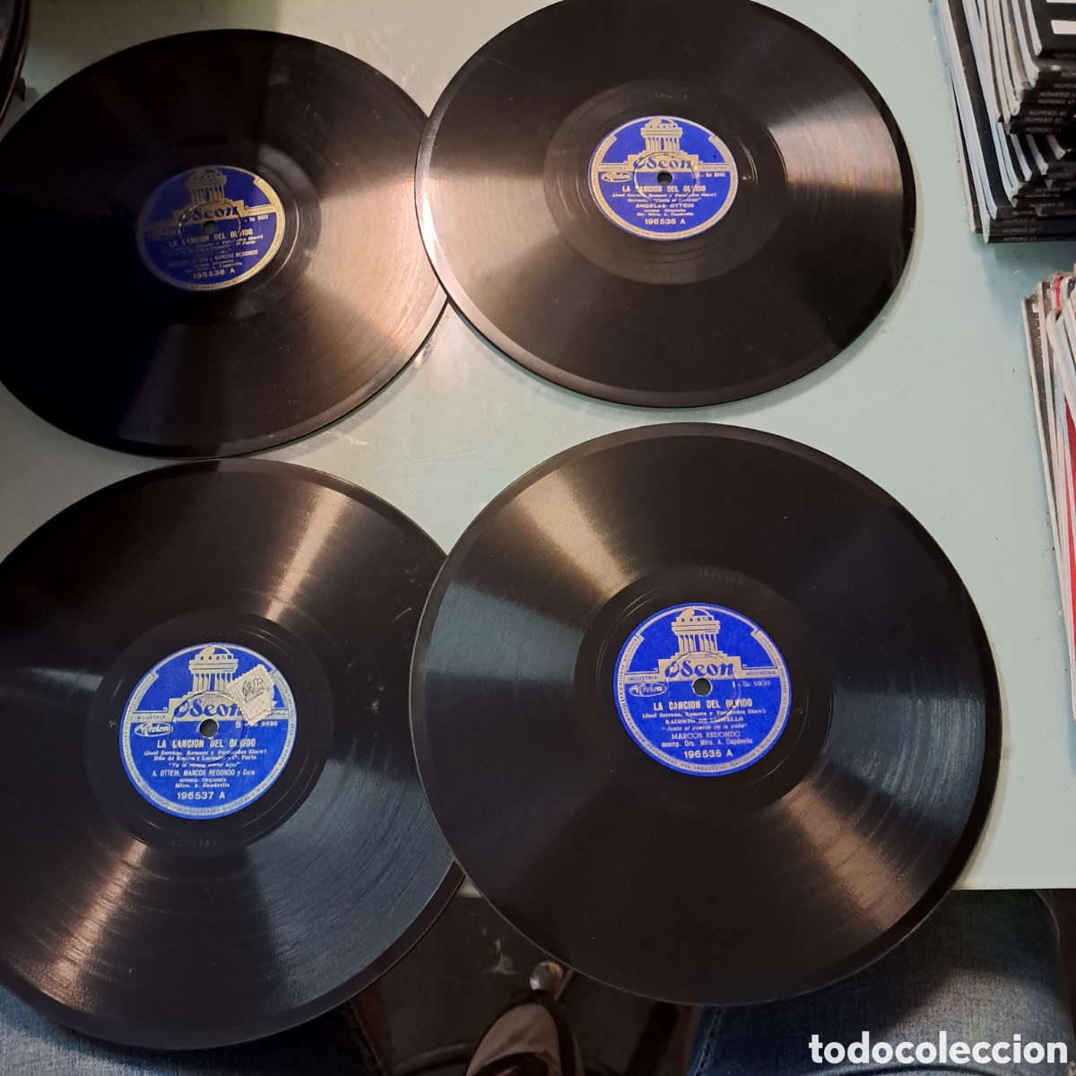 Discos de pizarra: Discos Pizarra Oseon,Serrano,Romero, Shawn, La.cancion del olvido