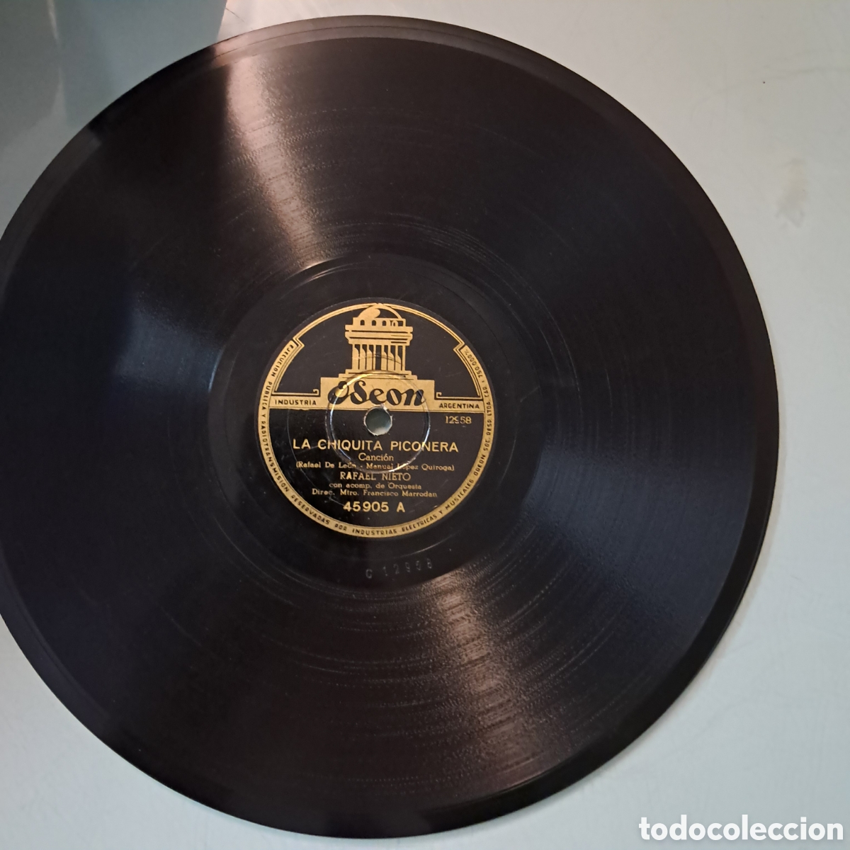 Discos de pizarra: Disco Pizarra, Oseon, La chiquita pionera,Pena y alegre.amor