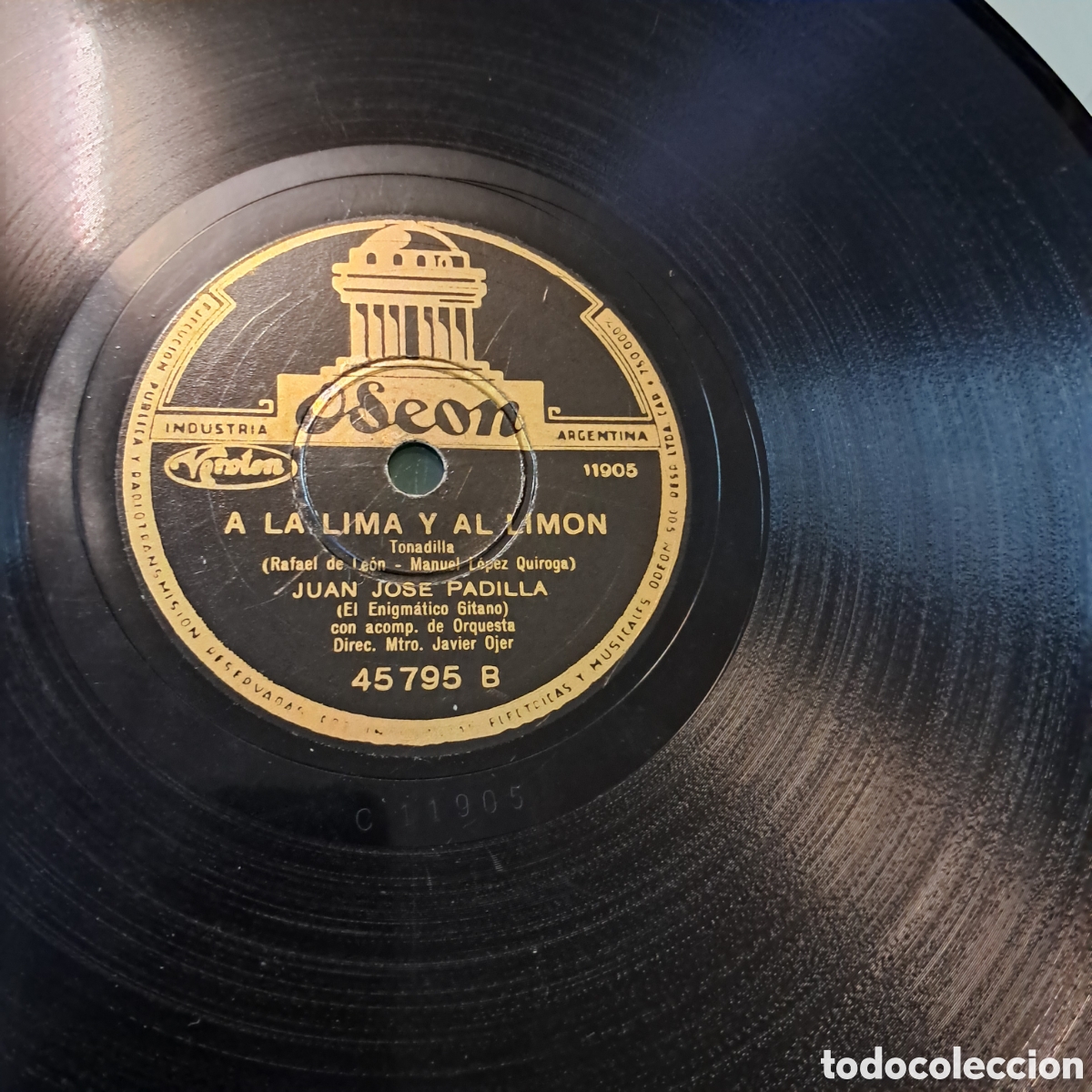 Discos de pizarra: Oseon, Disco pizarra,Lo quiso un Dive, a - Foto 2