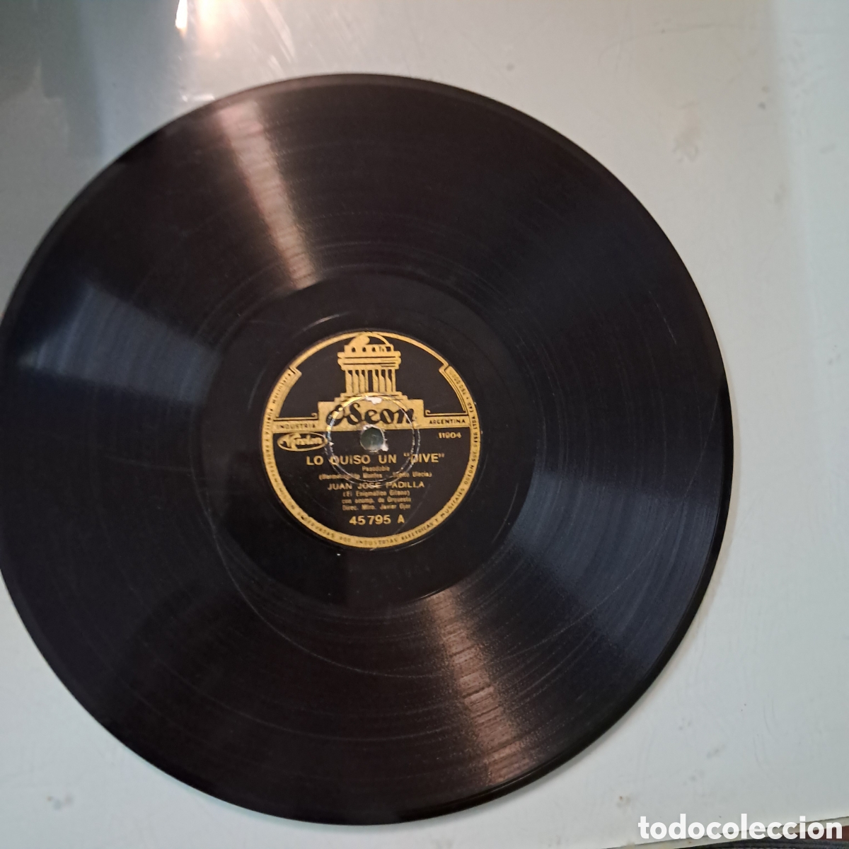 Discos de pizarra: Oseon, Disco pizarra,Lo quiso un Dive, a