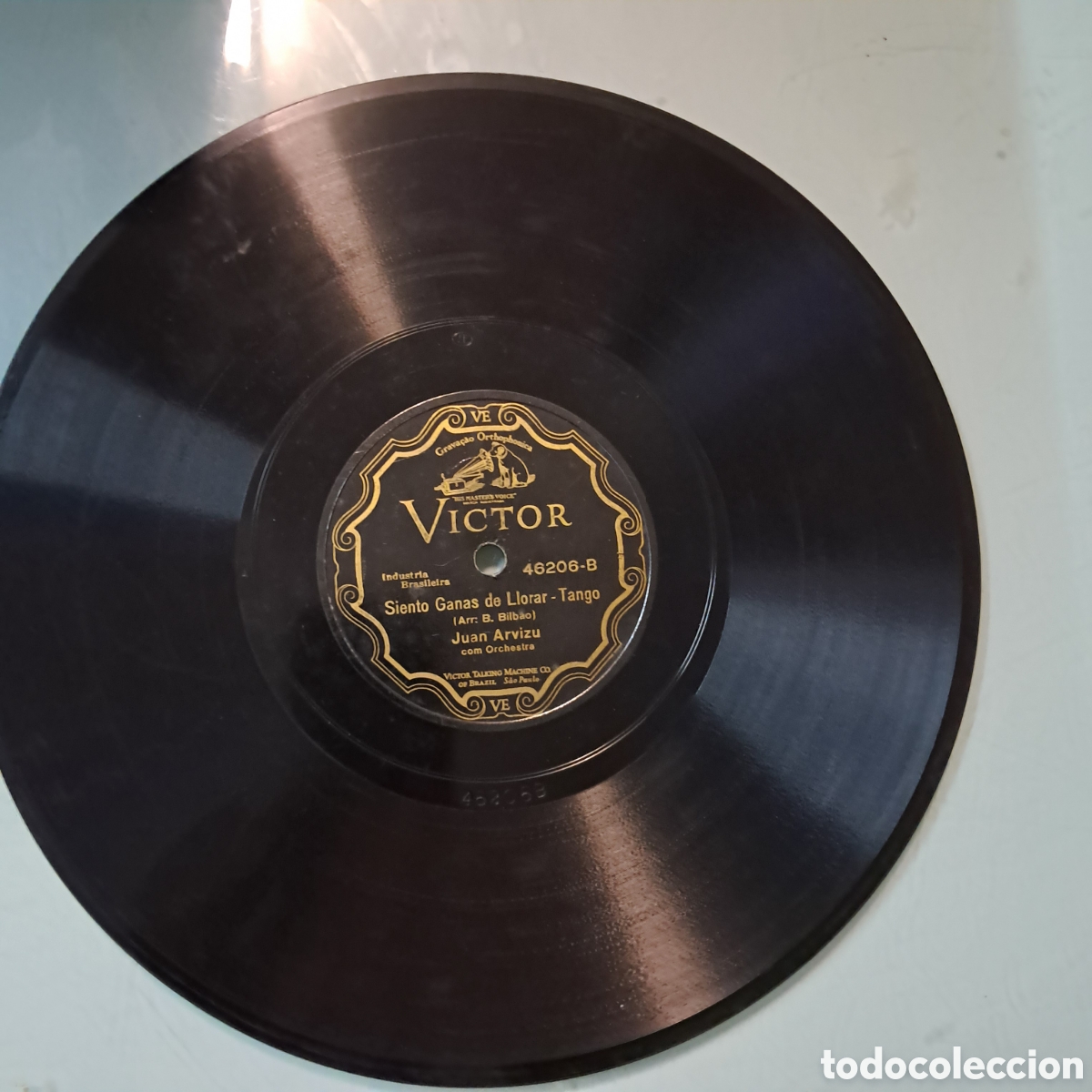 Discos de pizarra: Disco Pizarra, Plegaria-tango,Siento ganas de llorar-tango