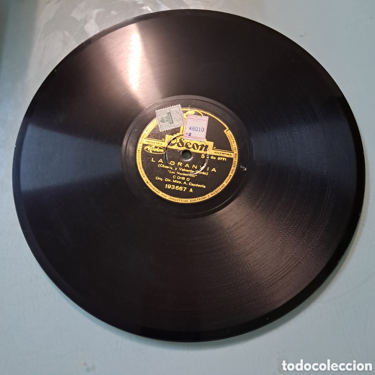 Discos de pizarra: Disco Pizarra, Gran Via - Foto 2