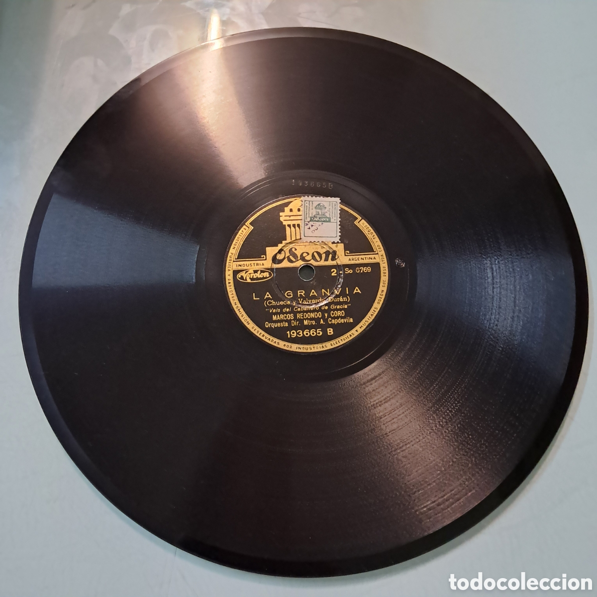 Discos de pizarra: Disco Pizarra La Gran Via