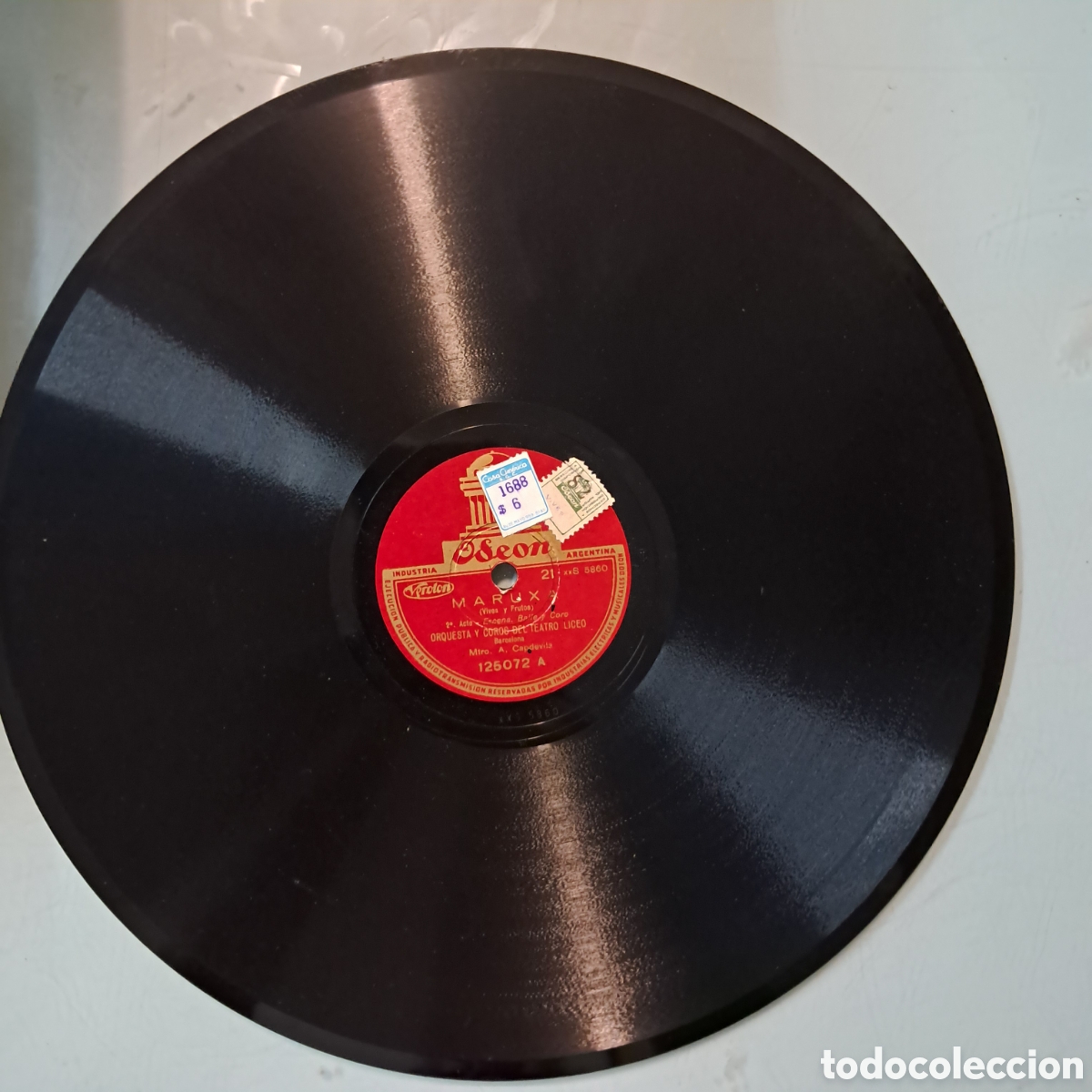 Discos de pizarra: Ode&oacute;n, Disco Pizarra, Maruxa