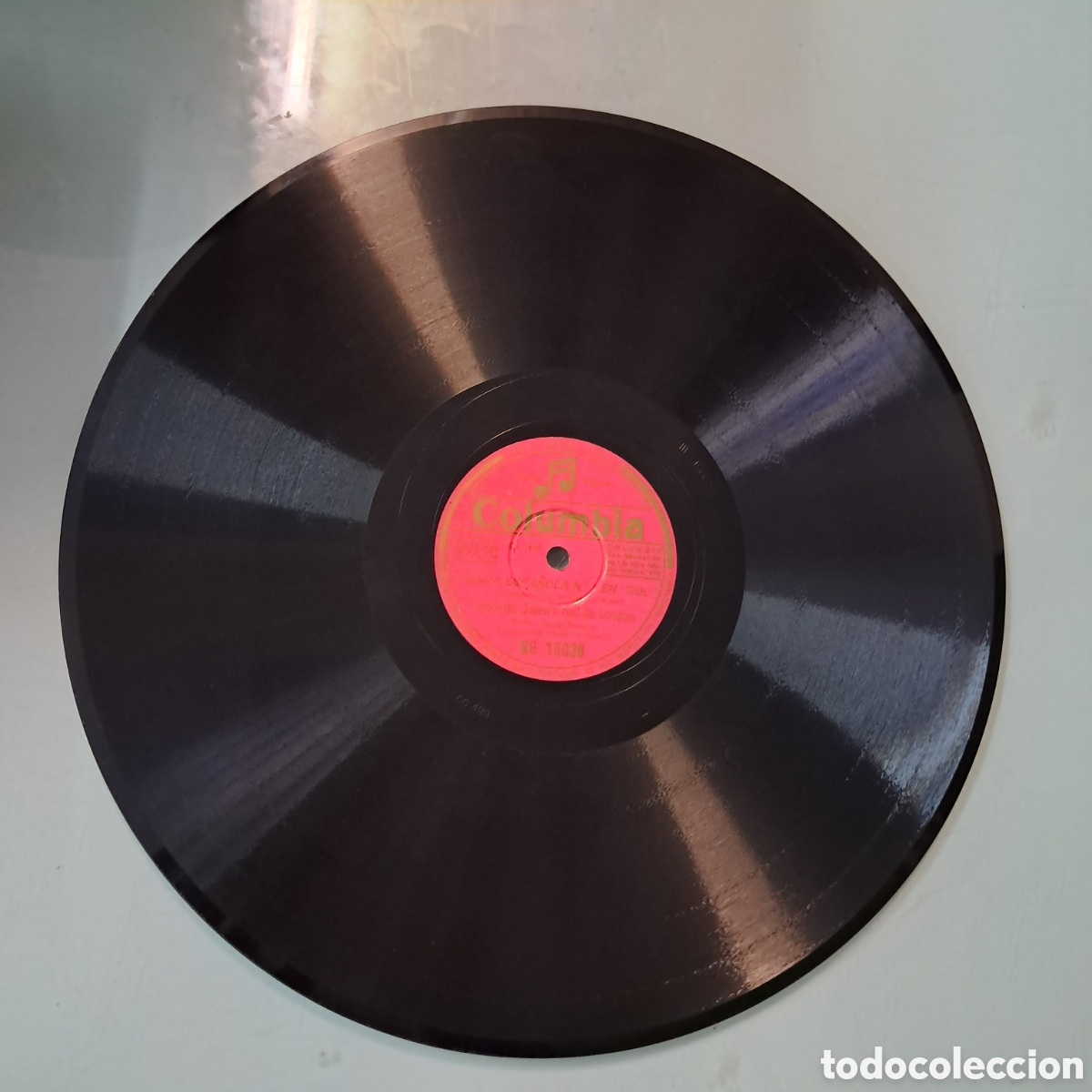Discos de pizarra: Disco Pizarra.Danza espa&ntilde;ola sol, re9 - Foto 1