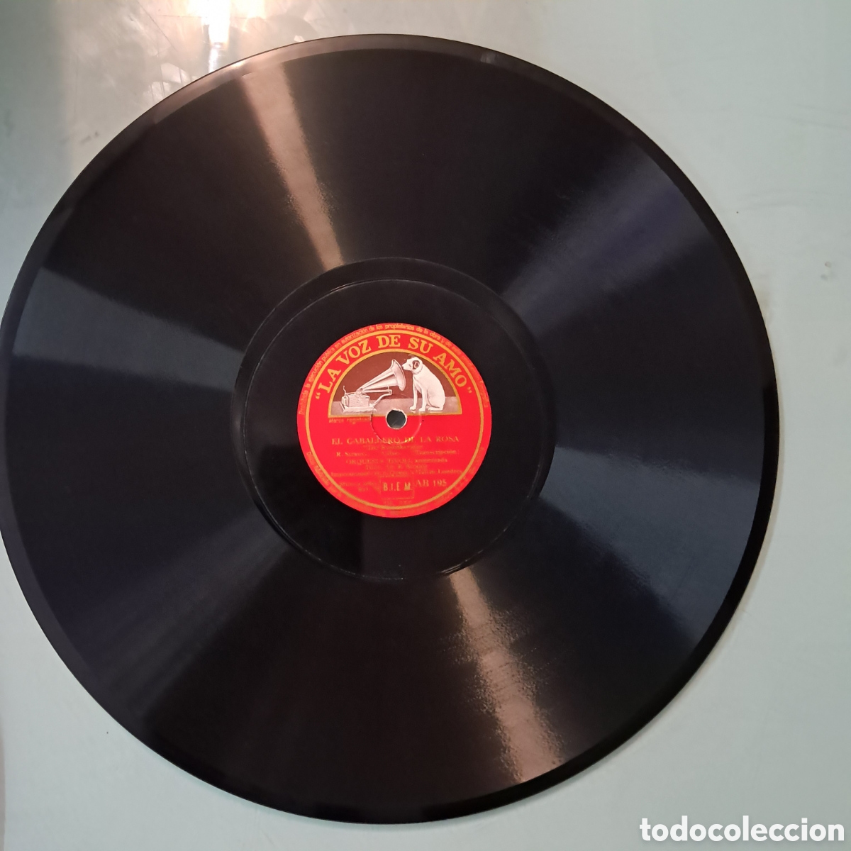Discos de pizarra: Disco Pizarra, El caballero de la rosa - Foto 1