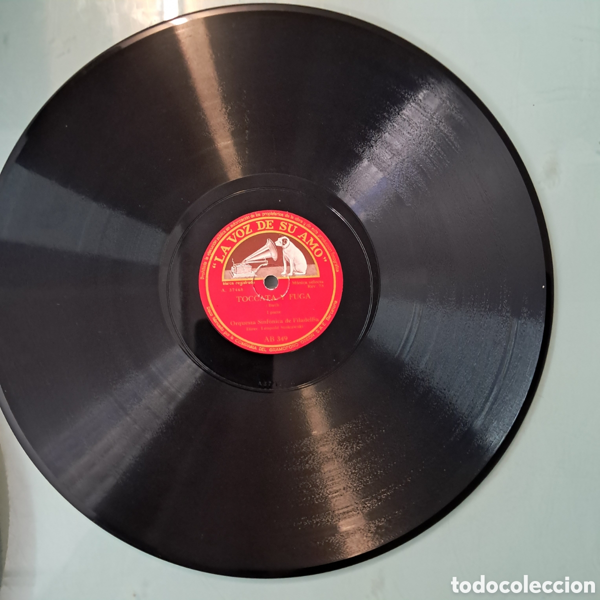 Discos de pizarra: Disco Pizarra, Tocc&aacute;ta y fuga - Foto 1