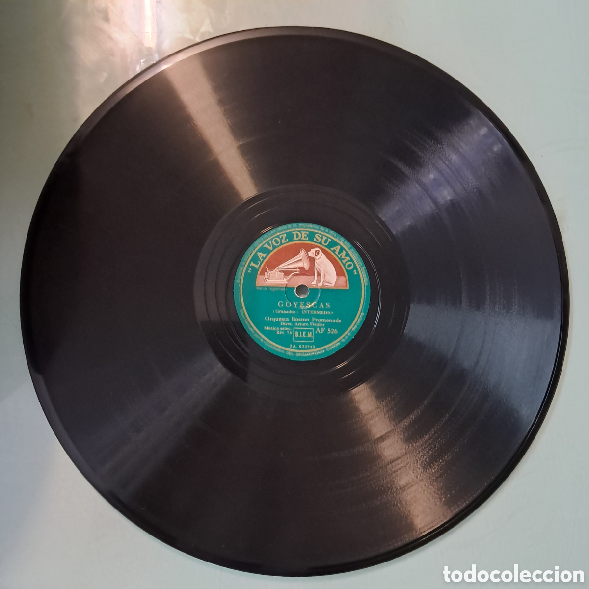 Discos de pizarra: Disco Pizarra Goyescas, Eugen onegin - Foto 1