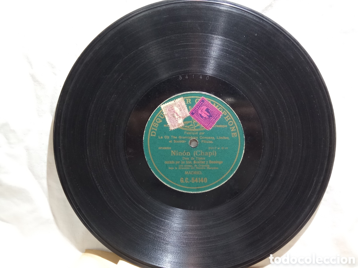 Discos de pizarra: LOTE 3 DISCOS DE PIZARRA ANTIGUOS - Foto 4
