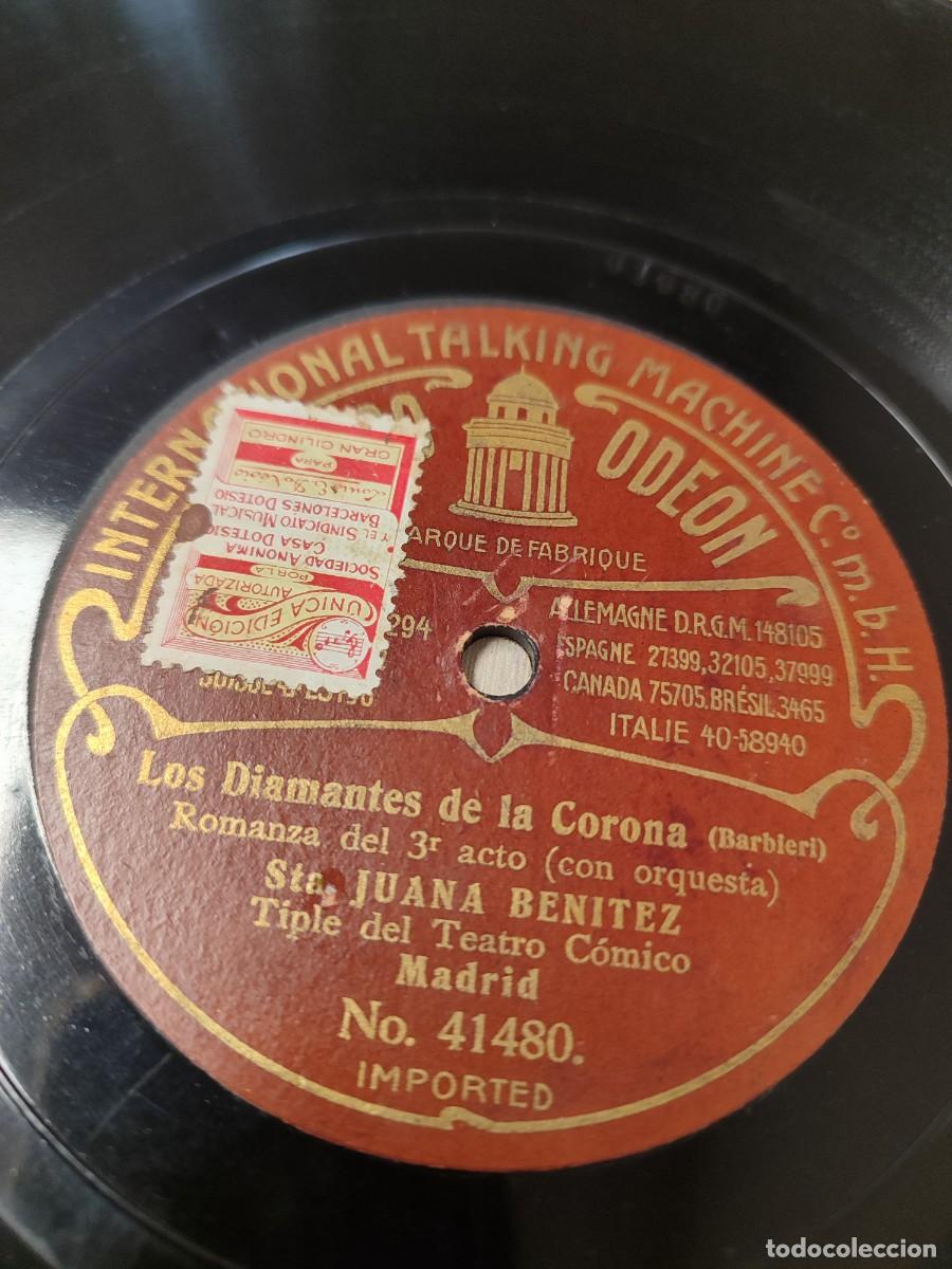 Discos de pizarra: Los Diamantes de la corona. Zarzuela 78 rpm. Ben&iacute;tez, Escalona y Ferrer.