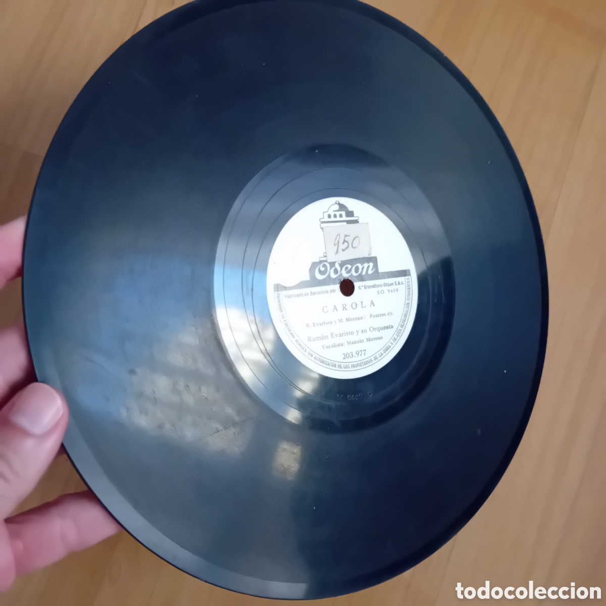 Discos de pizarra: RAMON EVARISTO. FASCINACION. CAROLA - Foto 3