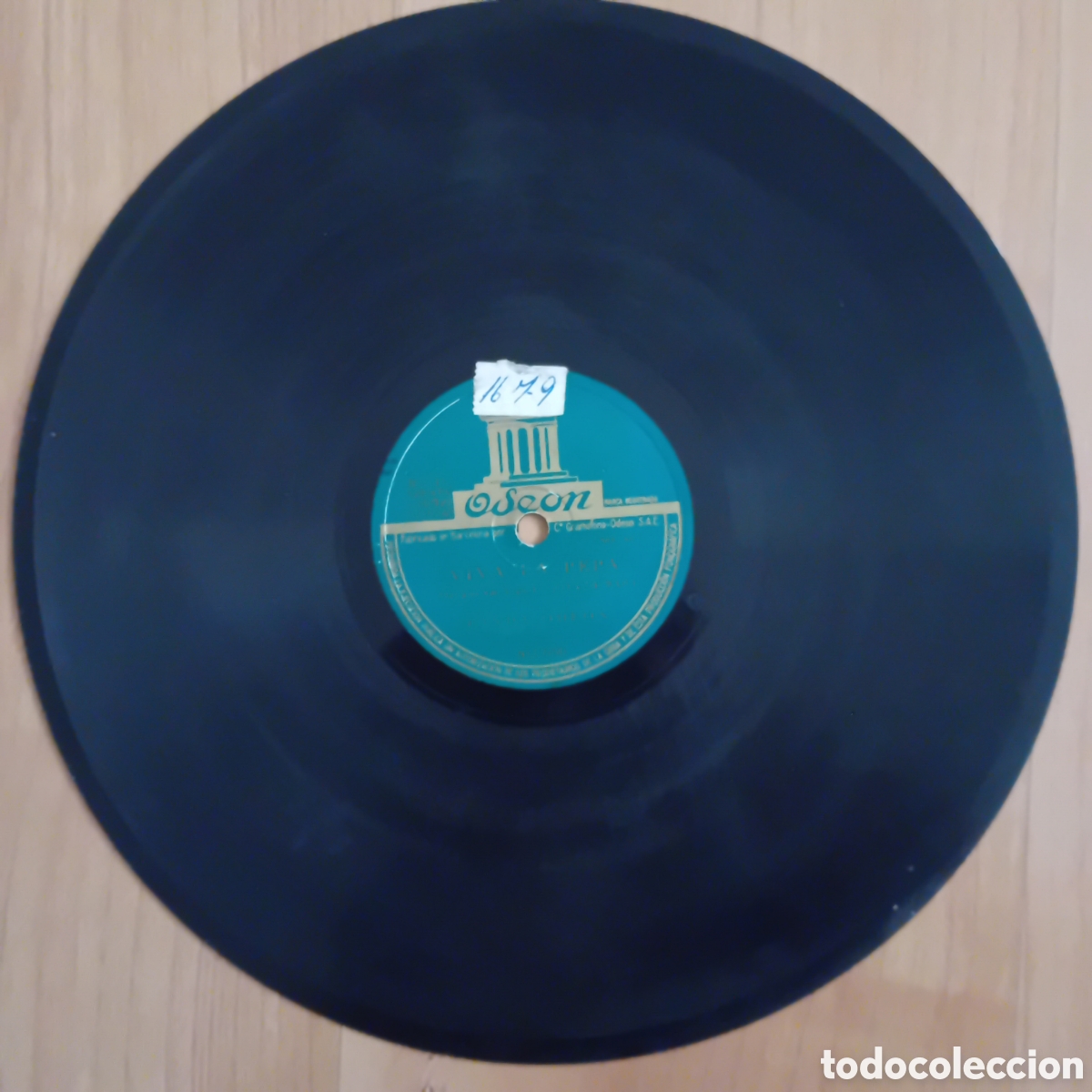 Discos de pizarra: BANDA ODEON. VIVA LA PEPA. UNA MUJER MADRILE&Ntilde;A - Foto 4