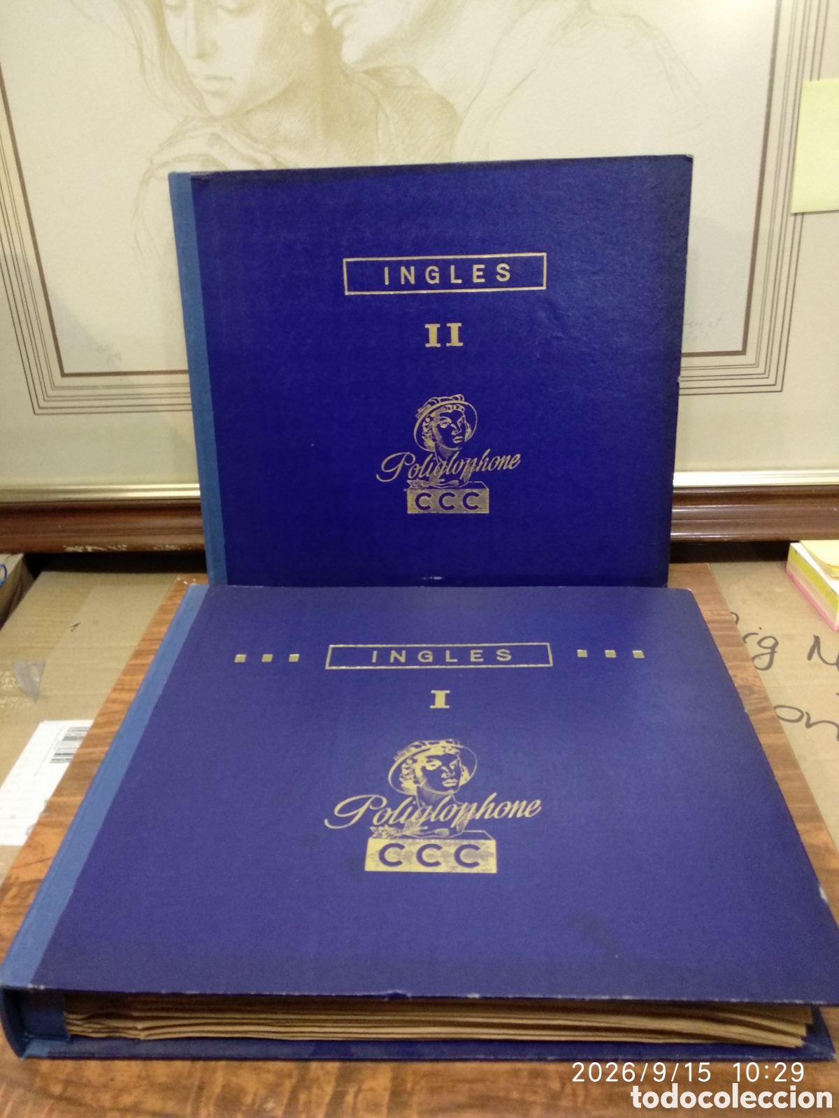 Discos de pizarra: Curso de ingl&eacute;s Poliglophones CCC de discos de pizarra