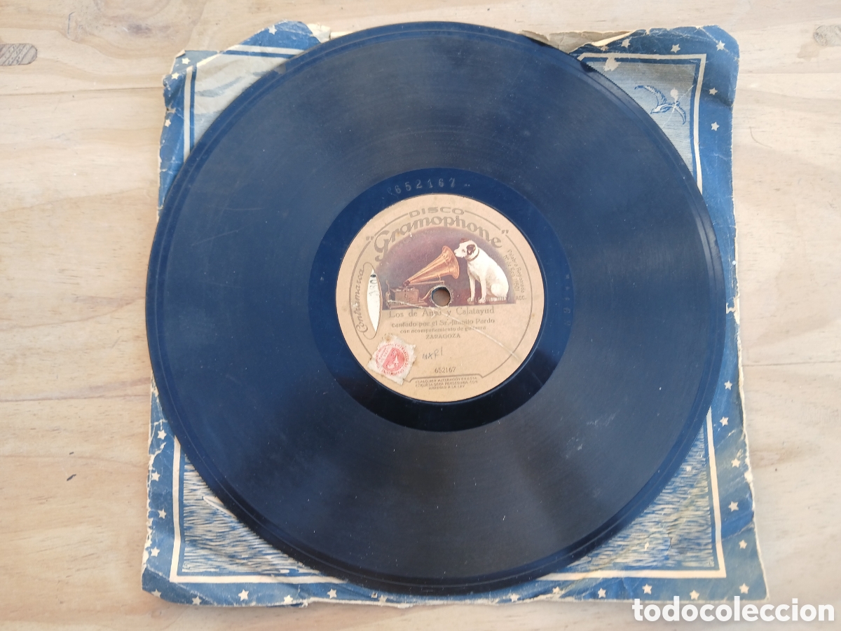 Discos de pizarra: JUANITO PARDO DISCO PARA GRAMOFONO , LOS DE ANSO Y CALATAYUD.
