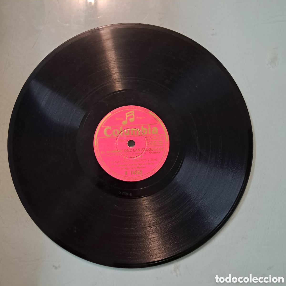 Discos de pizarra: Disco Pizarra, El hombre que las enloquece, - Foto 1