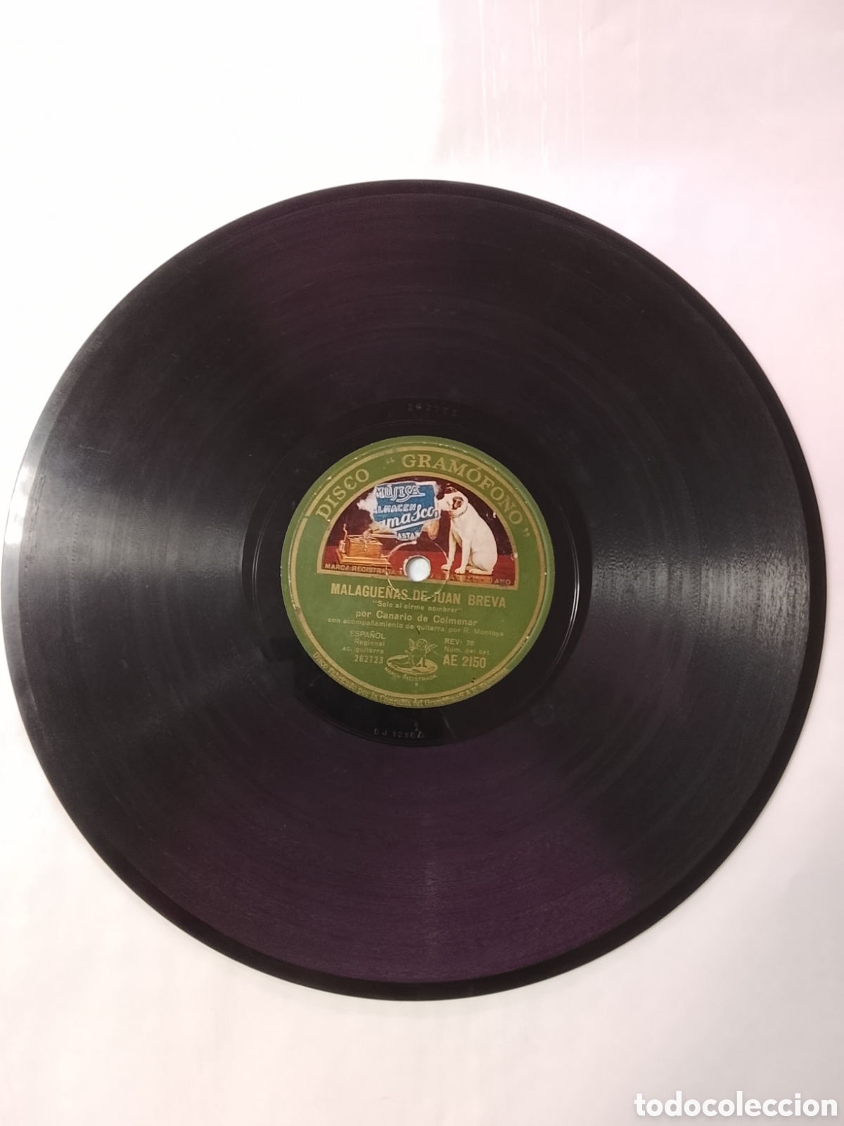 Discos de pizarra: Disco de pizarra malague&ntilde;as de Juan breva - Foto 4