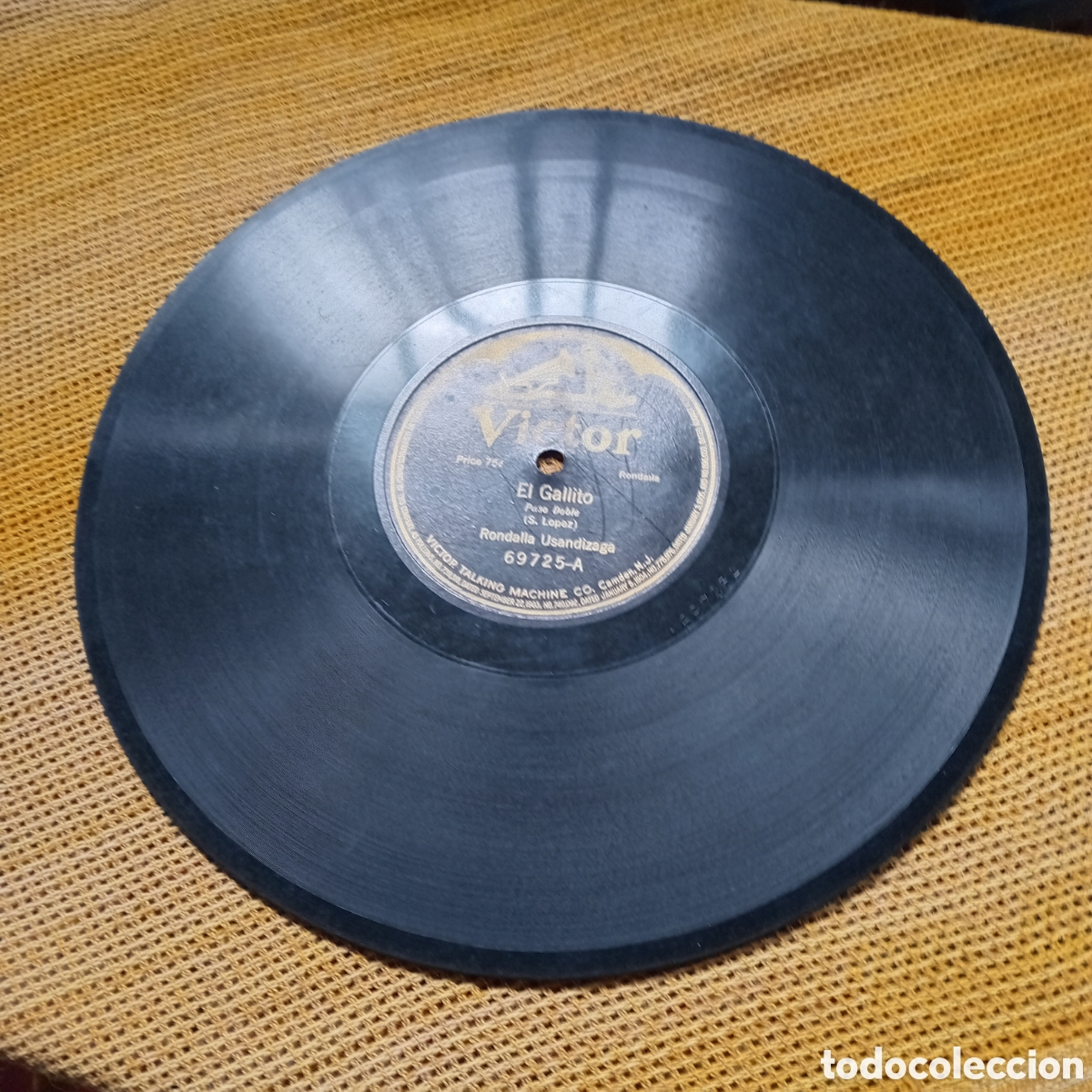 Discos de pizarra: RONDALLA USANDIZAGA. LA DUQUESA DEL BAL TABARIN- EL GALLITO - Foto 3