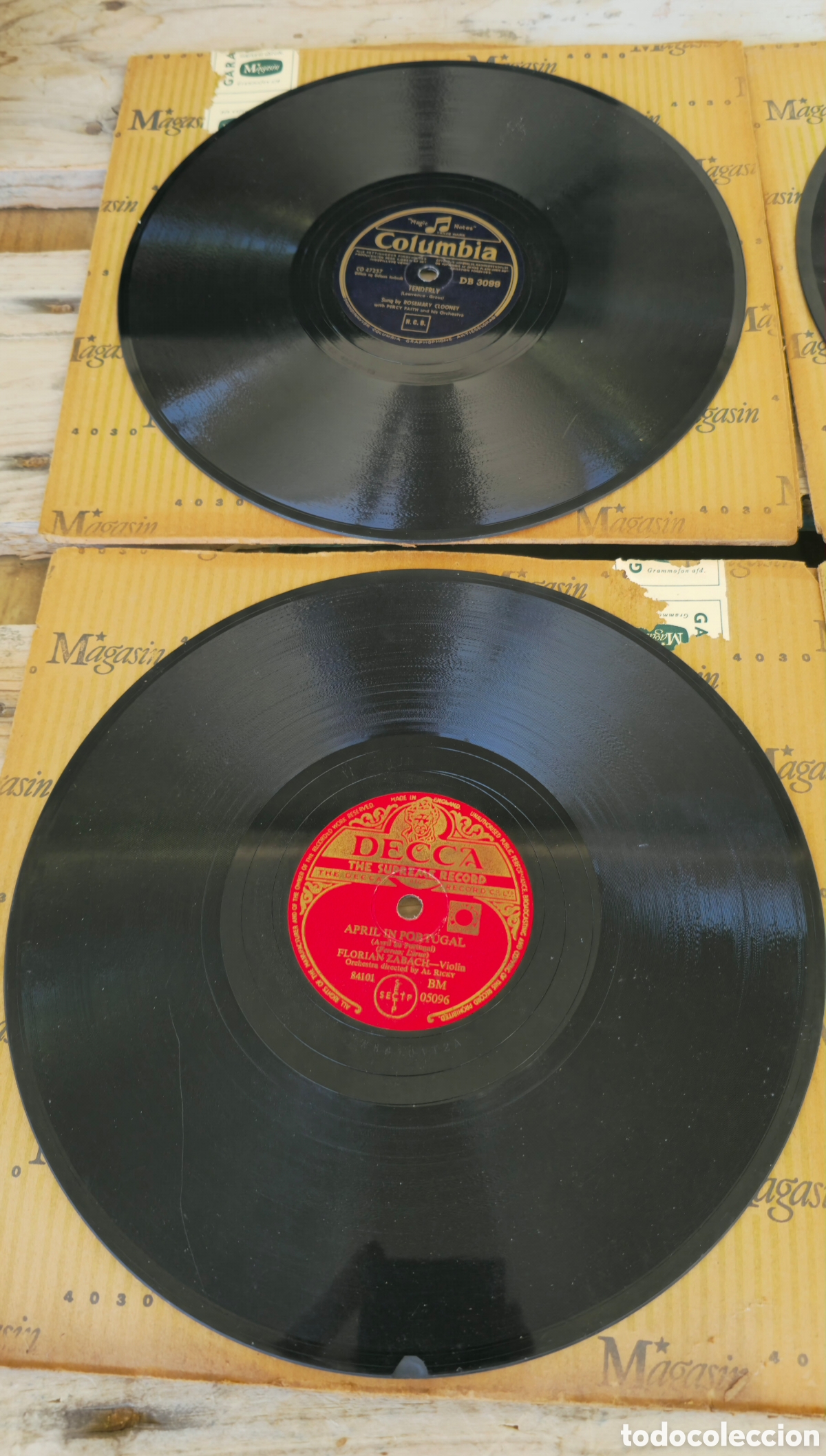 Discos de pizarra: Lote discos antiguos 78 RPM - Foto 4