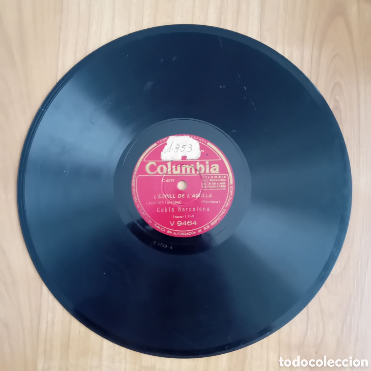 Discos de pizarra: COBLA BARCELONA. LESPILL DE LAGULLA. QUAN ELS ULLS PARLEN - Foto 4