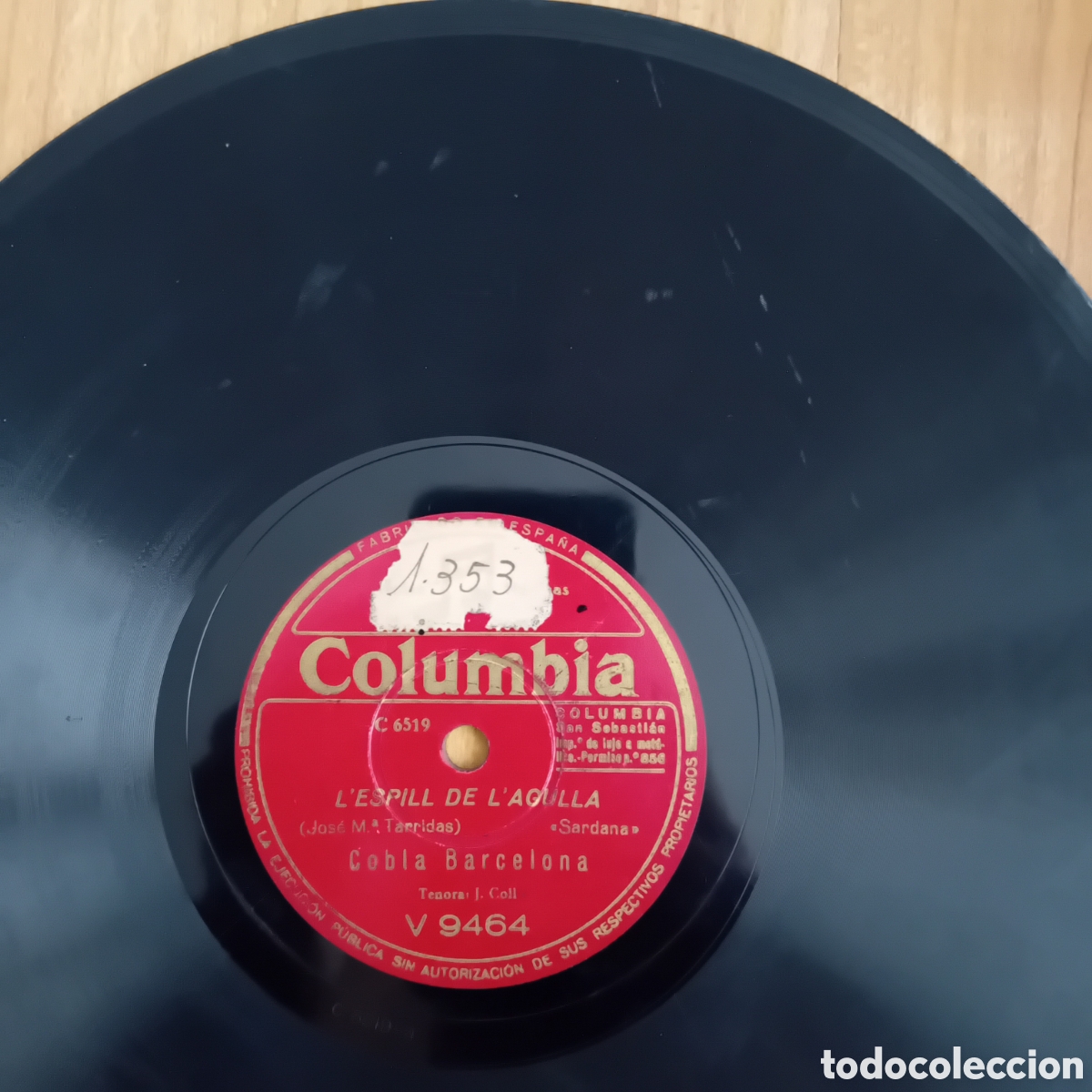 Discos de pizarra: COBLA BARCELONA. LESPILL DE LAGULLA. QUAN ELS ULLS PARLEN - Foto 5