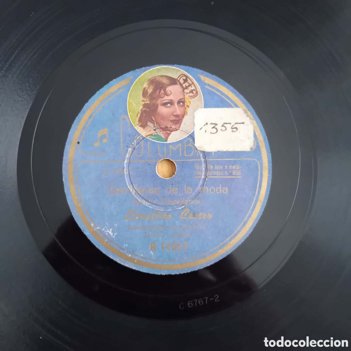 Discos de pizarra: ESTRELLITA CASTRO. SEVILLANAS DE LA MODA. ER YELI - Foto 5