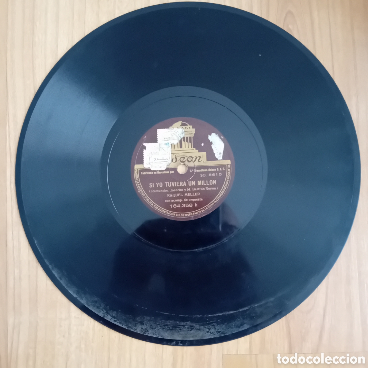 Discos de pizarra: RAQUEL MELLER. LA MAS PLANTA (LA TAQUIMECA). SI YO TUVIERA UN MILLON MILLON