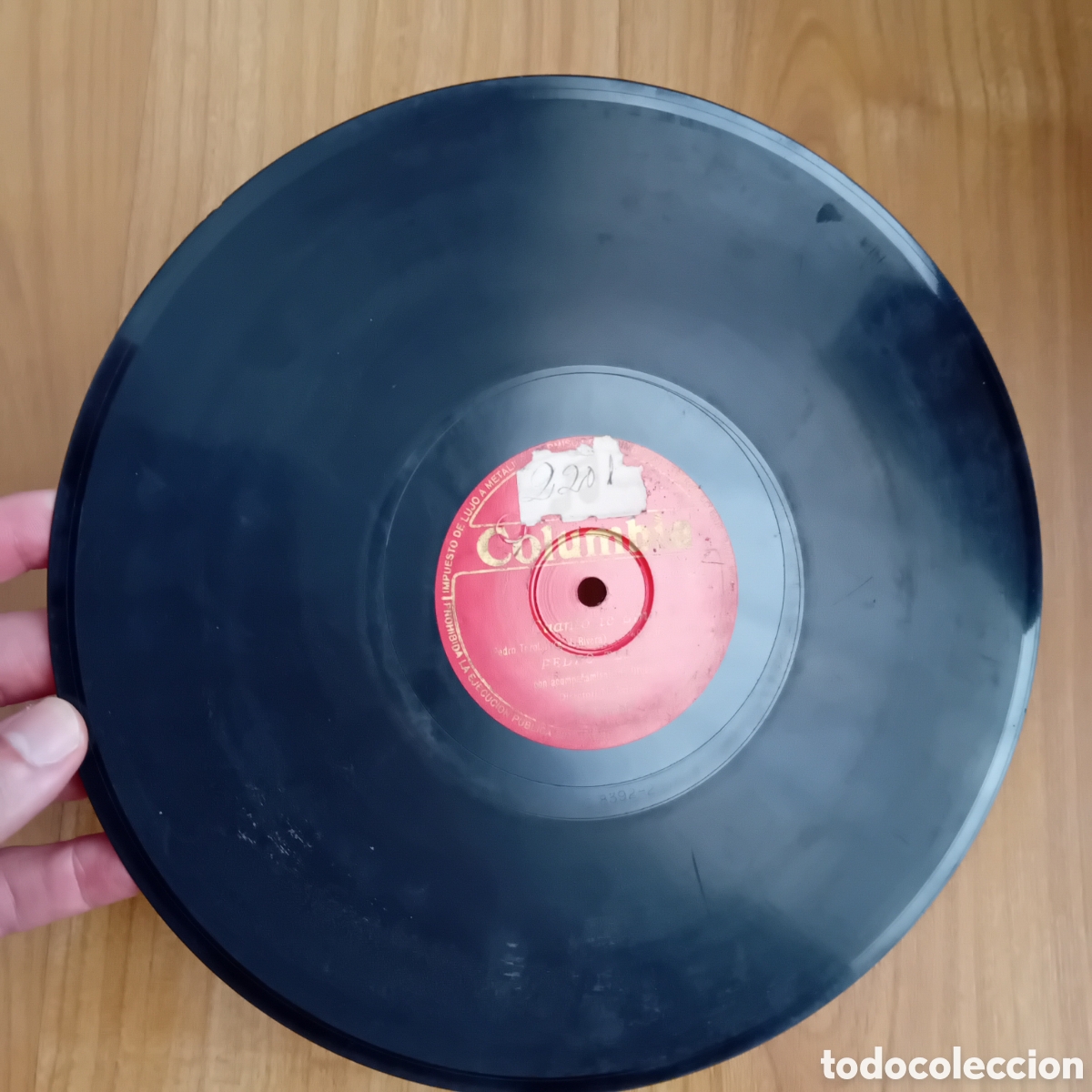 Discos de pizarra: PEDRO TEROL. LOS OJITOS QUE ME MATAN. CUANTO TE AMO - Foto 3