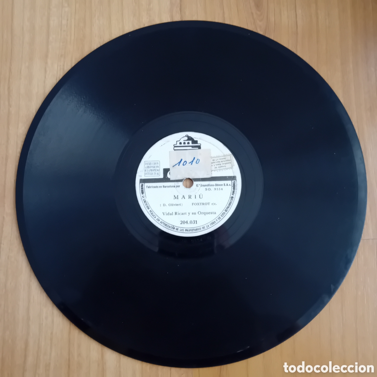 Discos de pizarra: VIDAL RICART. CANTA CARAVANA CANTA. MARIU