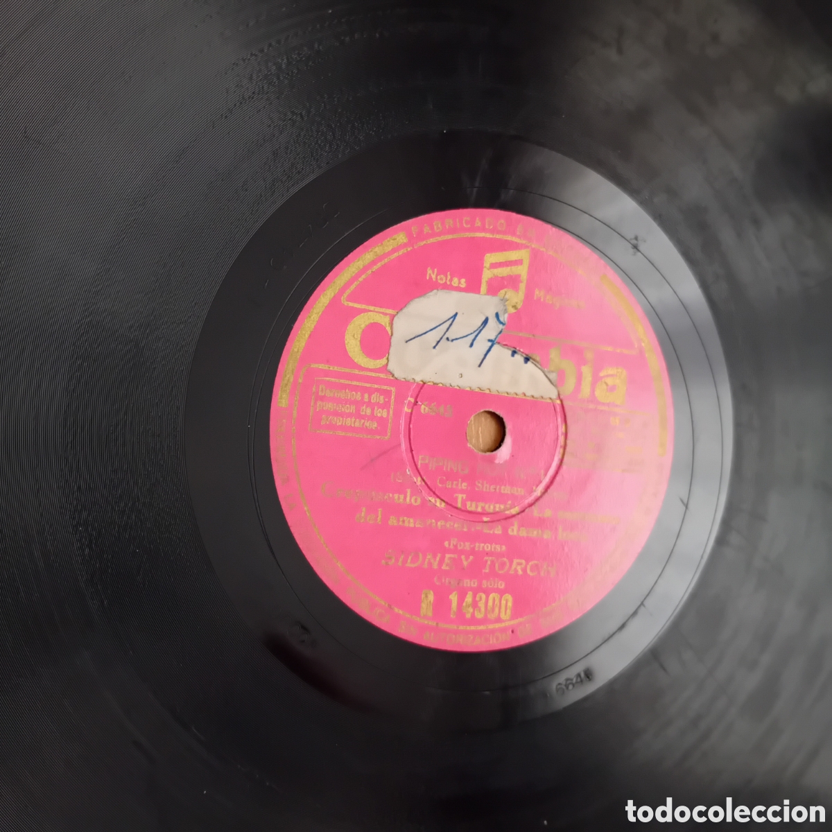 Discos de pizarra: SIDNEY TORCH. PIPING HOT 1. - Foto 6