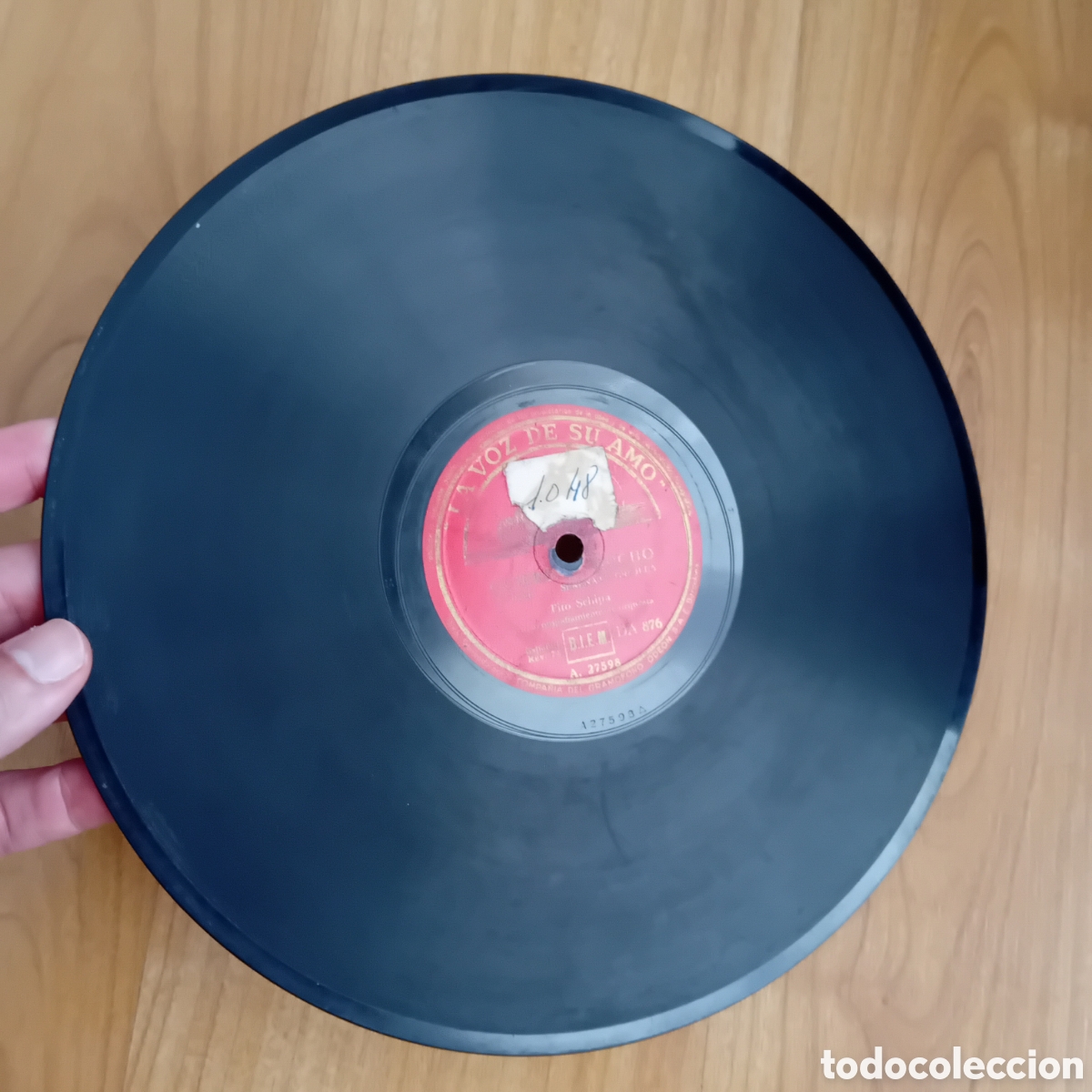 Discos de pizarra: TITO SCHIPA. QUIEREME MUCHO. - Foto 3