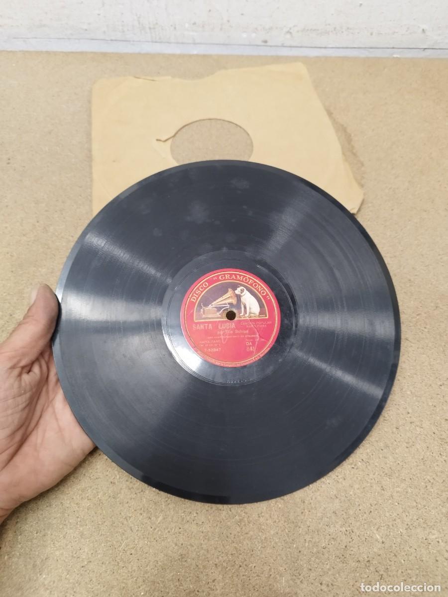 Discos de pizarra: Disco gram&oacute;fono tenor italiano Tito Schipa interpretando el tema &rdquo;Vieni sul mar&rdquo; (G. Vergine).