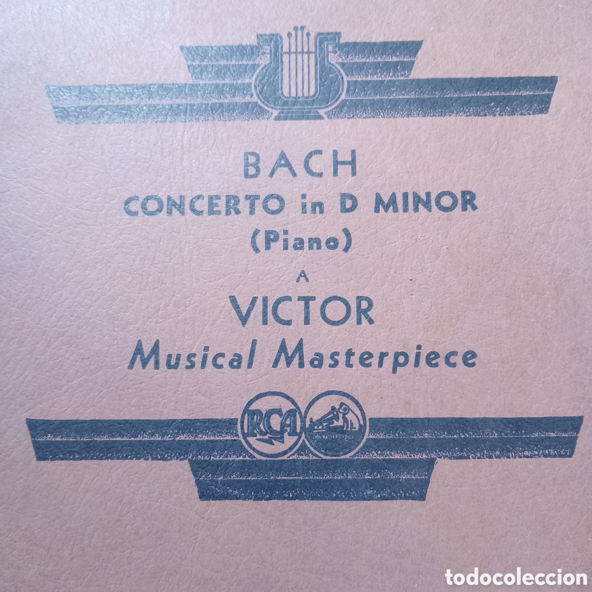 Discos de pizarra: BACH CONCWRTO IN D MINOR