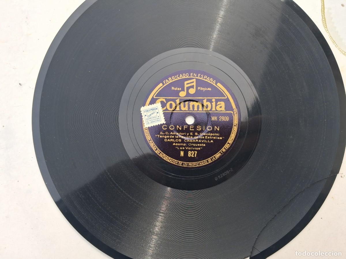 Discos de pizarra: Carlos Casaravilla & Los Volivios - Confesi&oacute;n (Columbia, 1948 aprox.)
