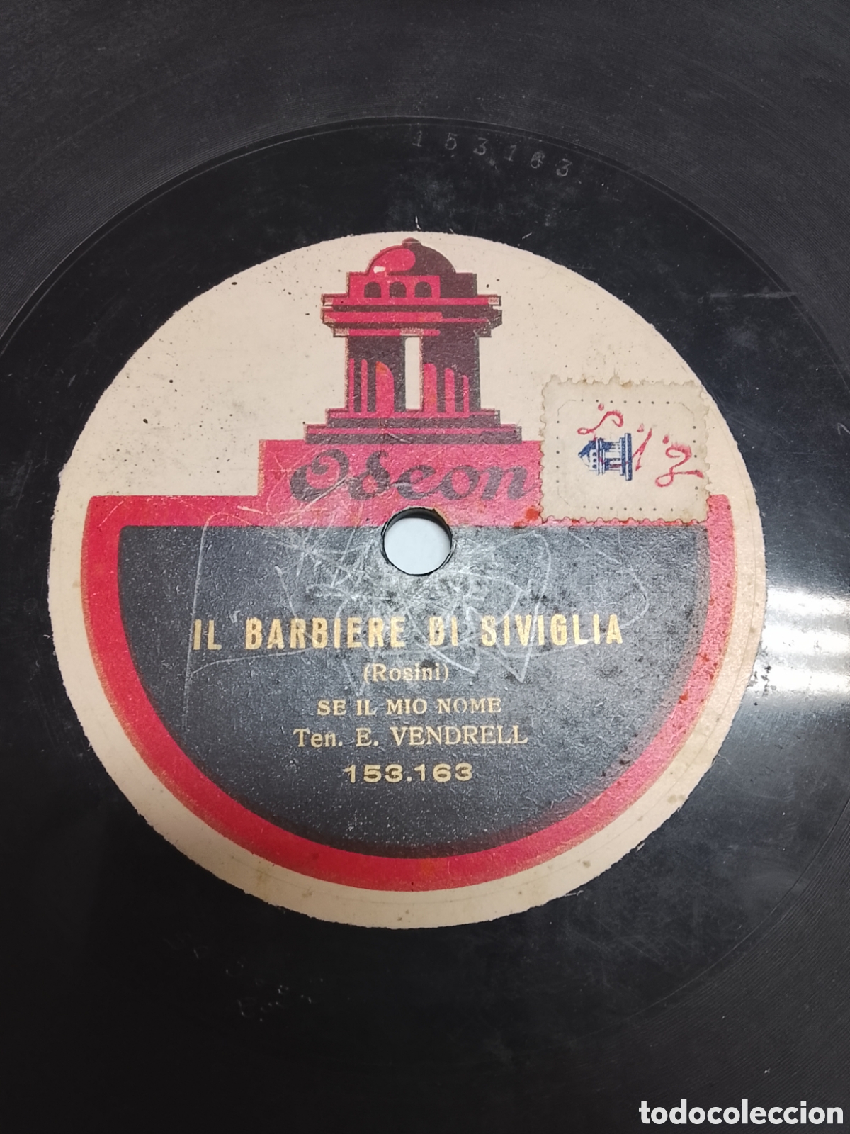 Discos de pizarra: Disco de pizarra serenata de tosselli