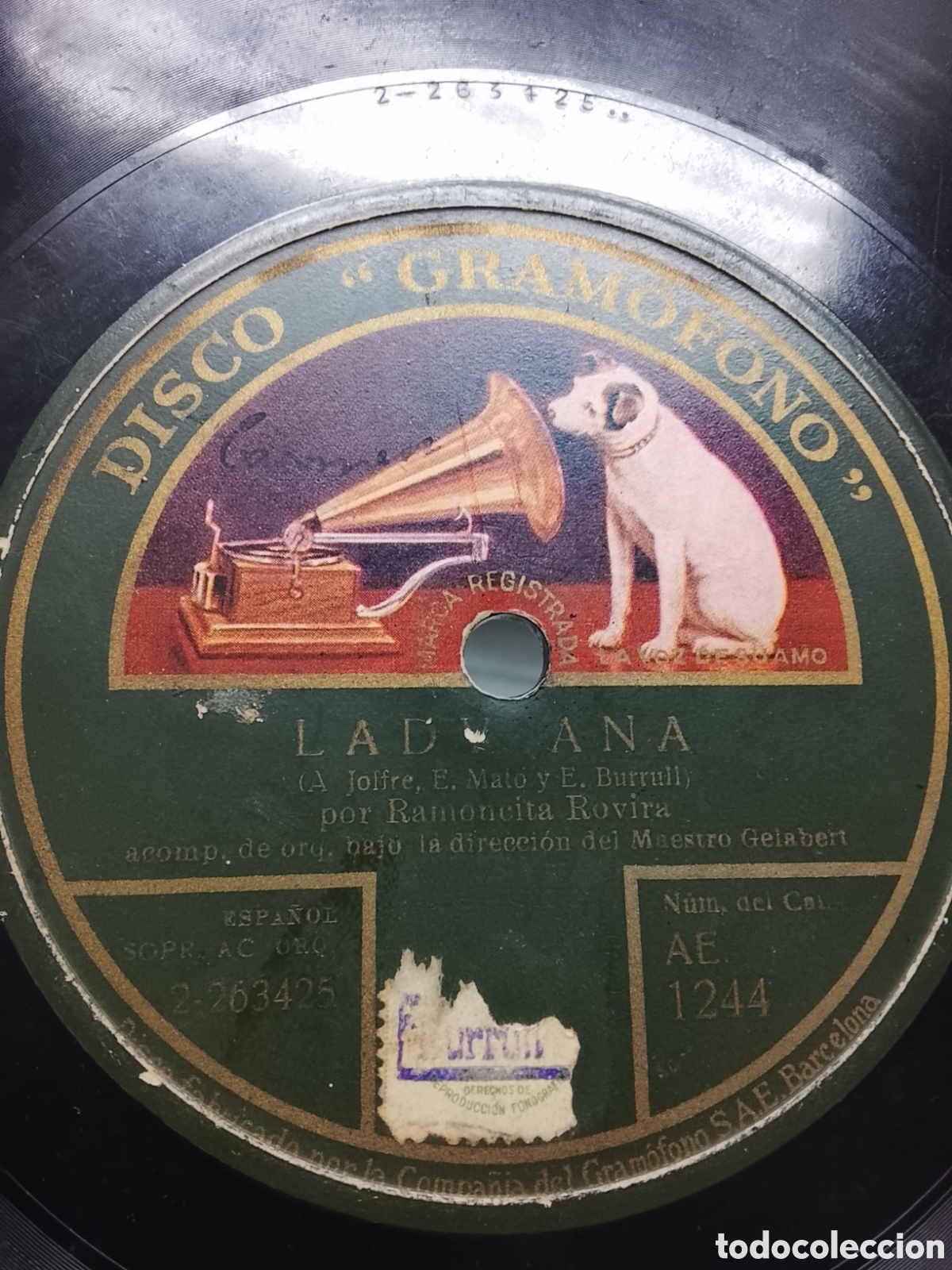 Discos de pizarra: Disco de pizarra mu&ntilde;ecas Ramoncita Rovira - Foto 2