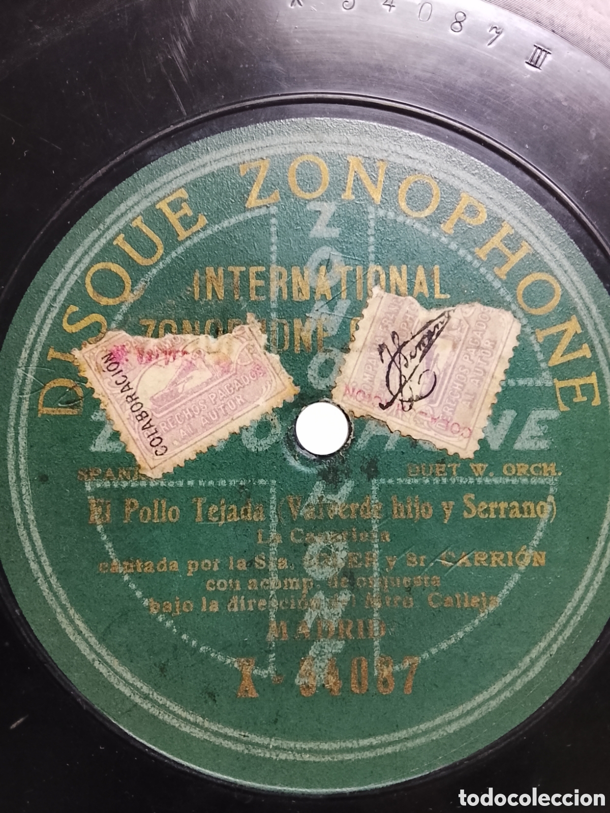 Discos de pizarra: Disco de pizarra el pollo Tejada