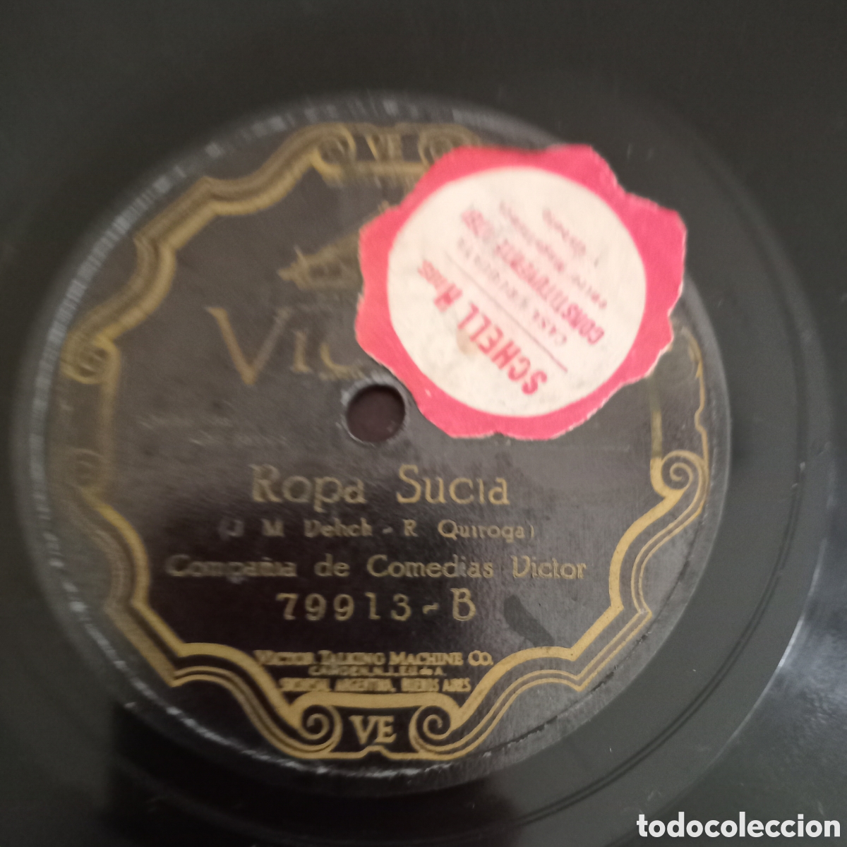 Discos de pizarra: COMEDIA RADIOFONICA 78 RPM sello Victor (Grabaci&oacute;n Ortof&oacute;nica, Industria Argentina). ​