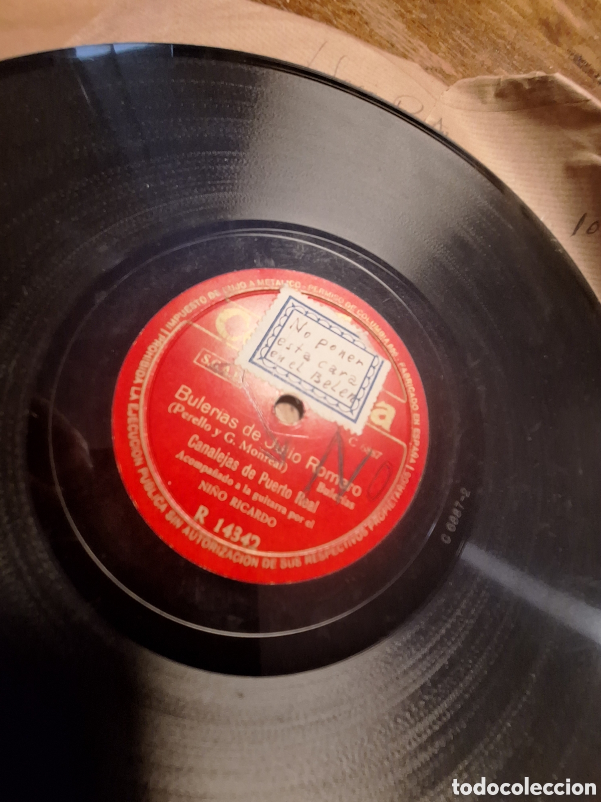 Discos de pizarra: LOTE 78 RPM FLAMENCO - Foto 2