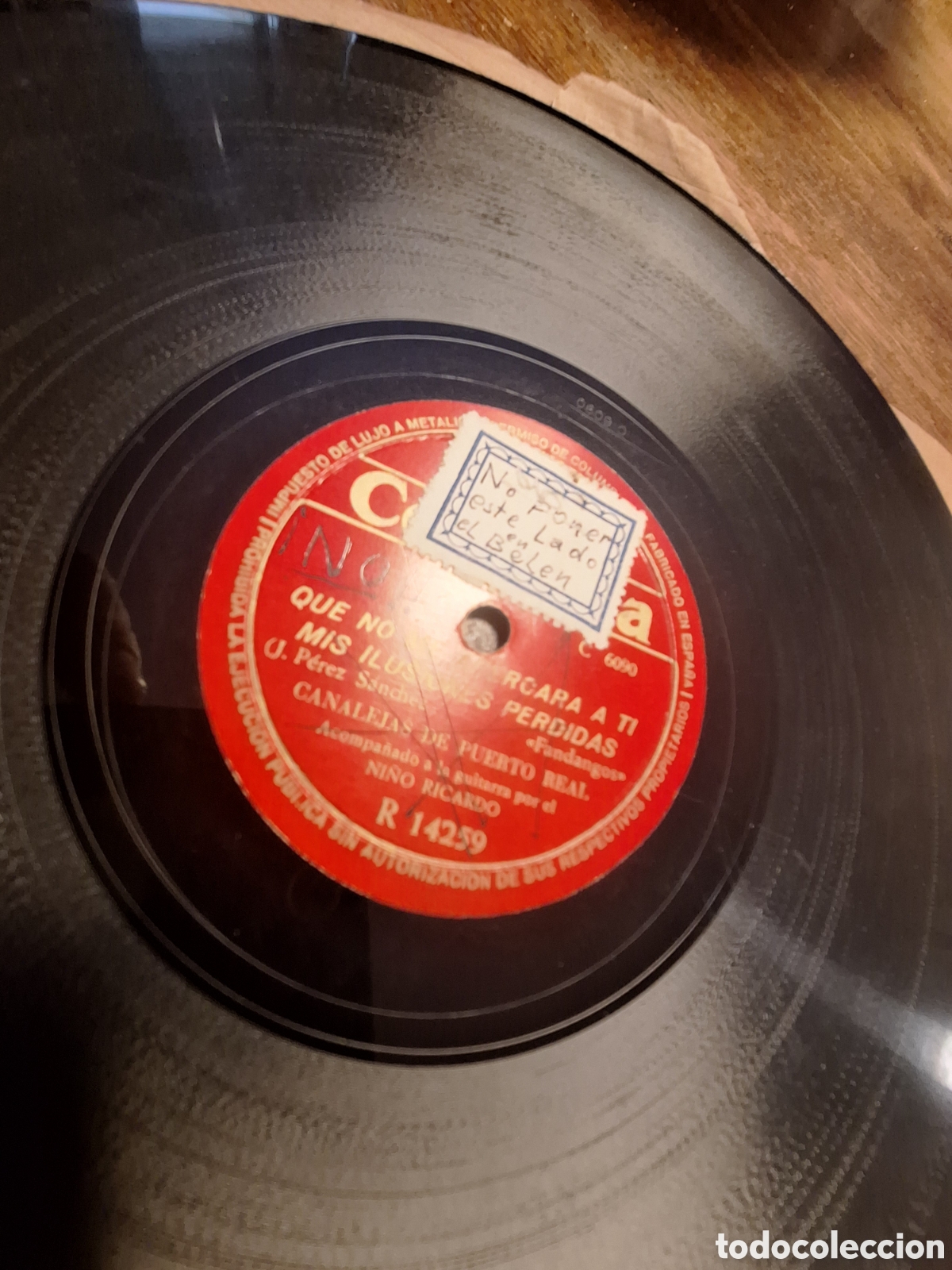 Discos de pizarra: LOTE 78 RPM FLAMENCO - Foto 4