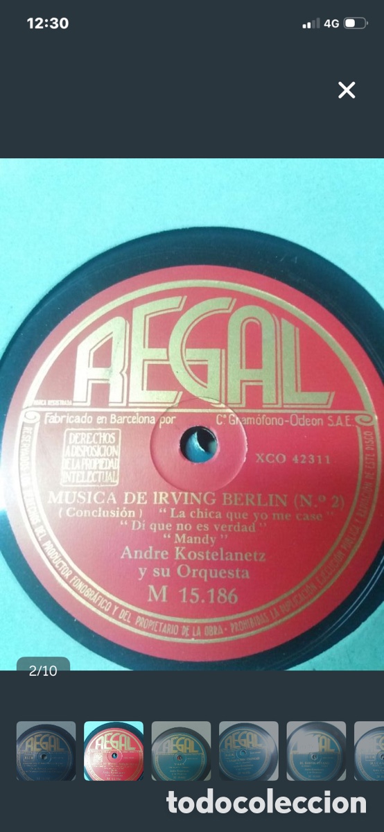 Discos de pizarra: Discos de pizarra antiguos se vende lote - Foto 2