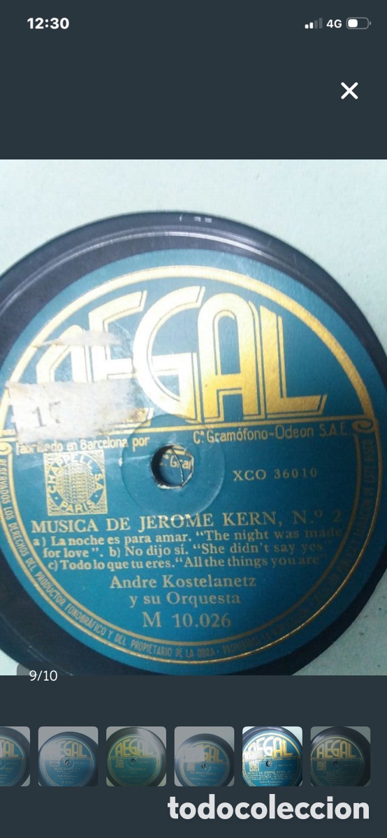 Discos de pizarra: Discos de pizarra antiguos se vende lote - Foto 8