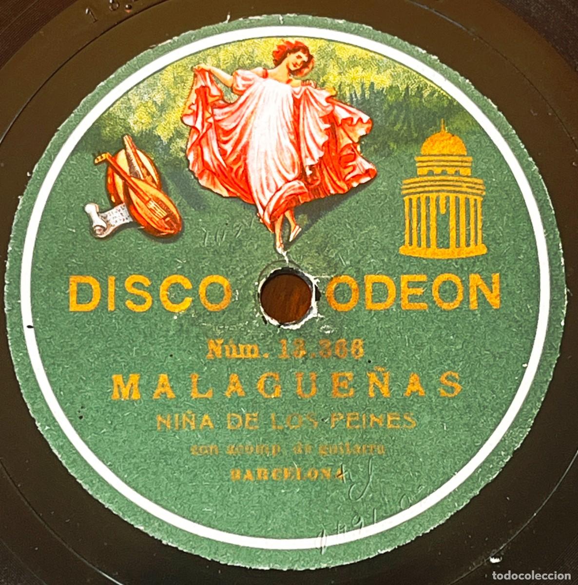 Discos de pizarra: NI&Ntilde;A DE LOS PEINES, PASTORA PAV&Oacute;N, MALAGUE&Ntilde;AS Y CARTAGENERAS, DISCO PIZARRA ODEON, FLAMENCO, HACIA 1