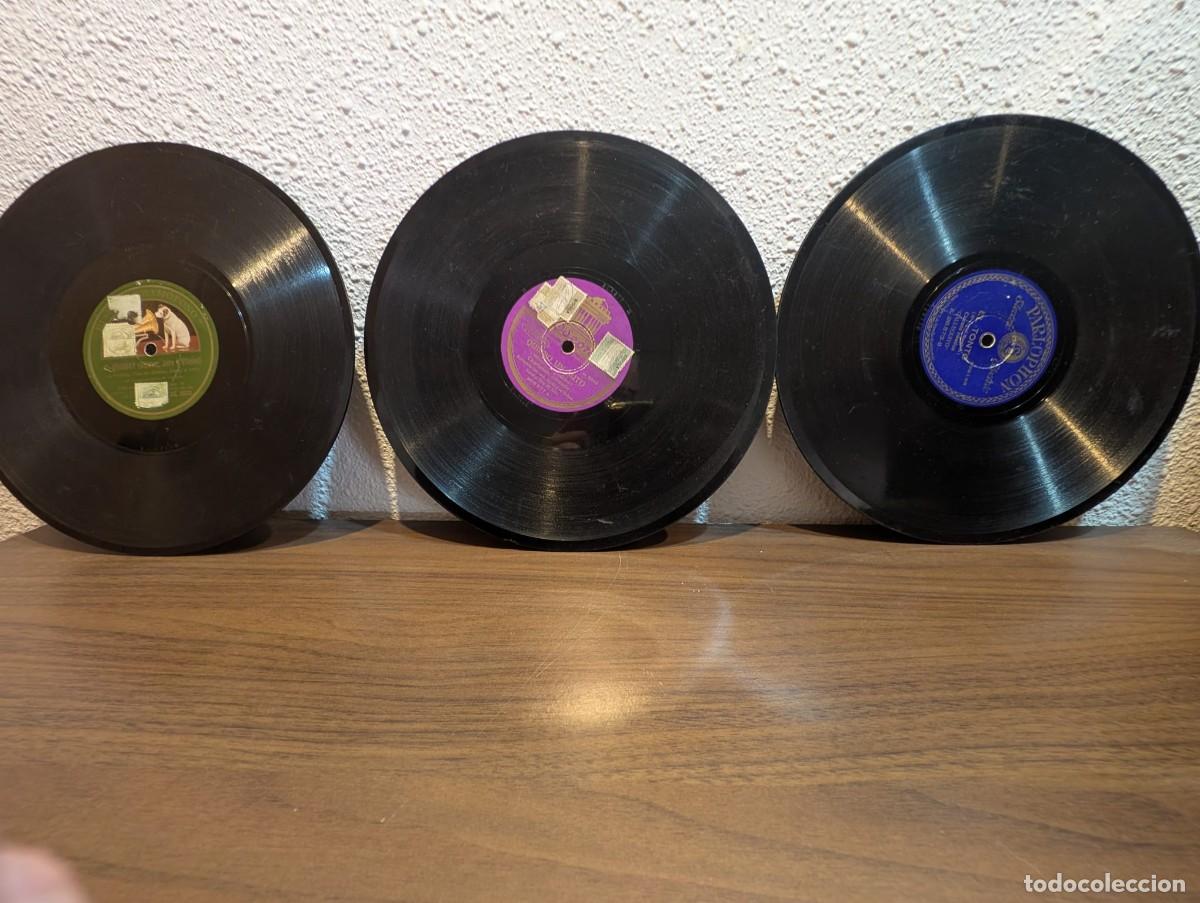 Discos de pizarra: Lote 3 Discos Pizarra A&ntilde;os 30 Parlophon Decoraci&oacute;n