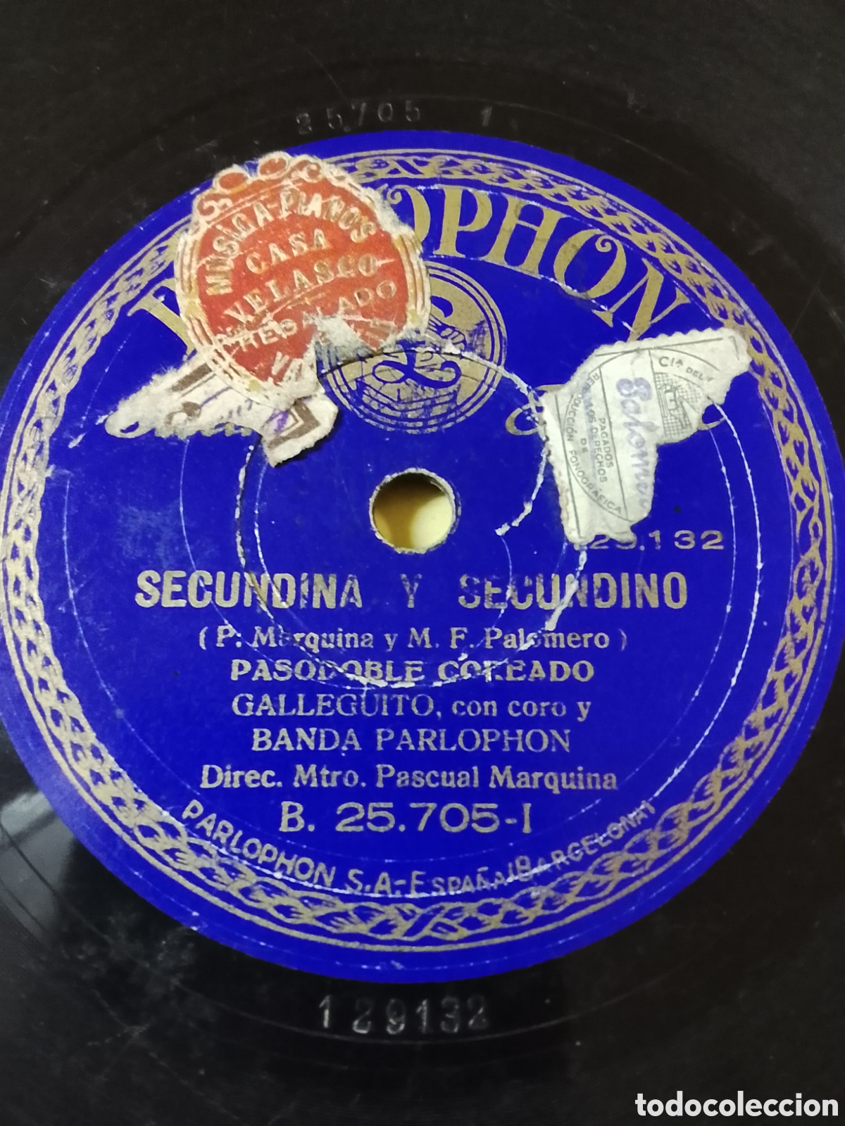 Discos de pizarra: Disco de pizarra ay mi Ram&oacute;n Galleguito - Foto 2