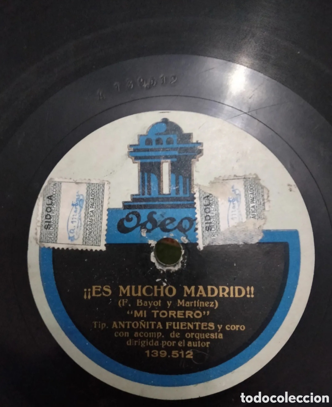 Discos de pizarra: Disco Anto&ntilde;ita Fuentes !!Es Mucho Madrid!!