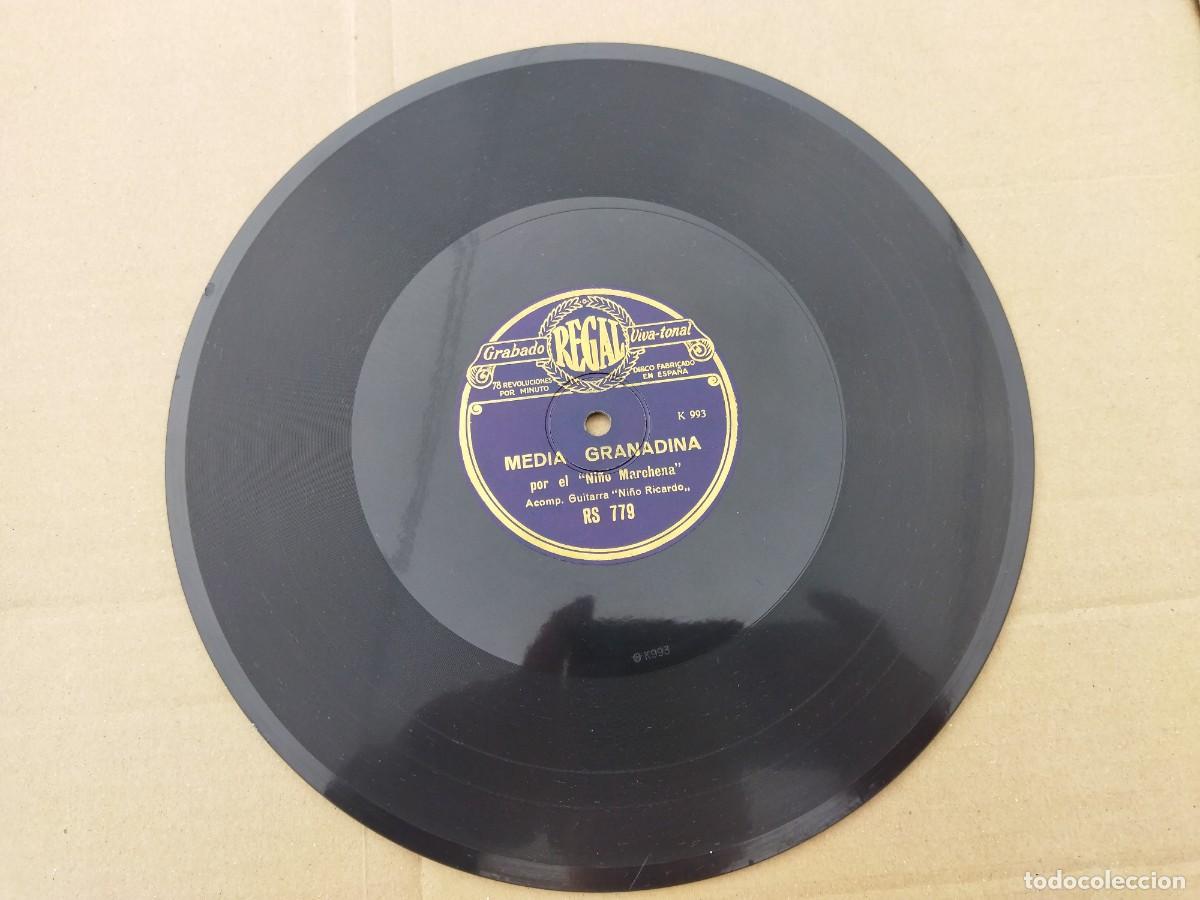 Discos de pizarra: disco de pizarra del ni&ntilde;o marchena MEDIA GRANADINA -y FANDANGUILLOS ni&ntilde;o ricardo rs 779