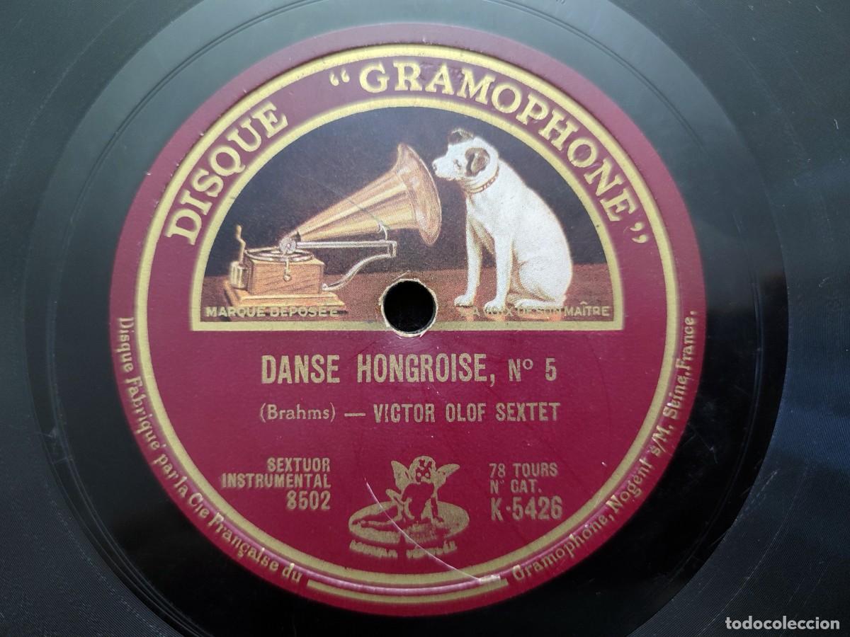 Discos de pizarra: DANSE HONGROISE N&ordm; 5 - S&Eacute;RENADE. VICTOR OLOF SEXTET. DISQUE &ldquo;GRAMOPHONE&rdquo; K-5426