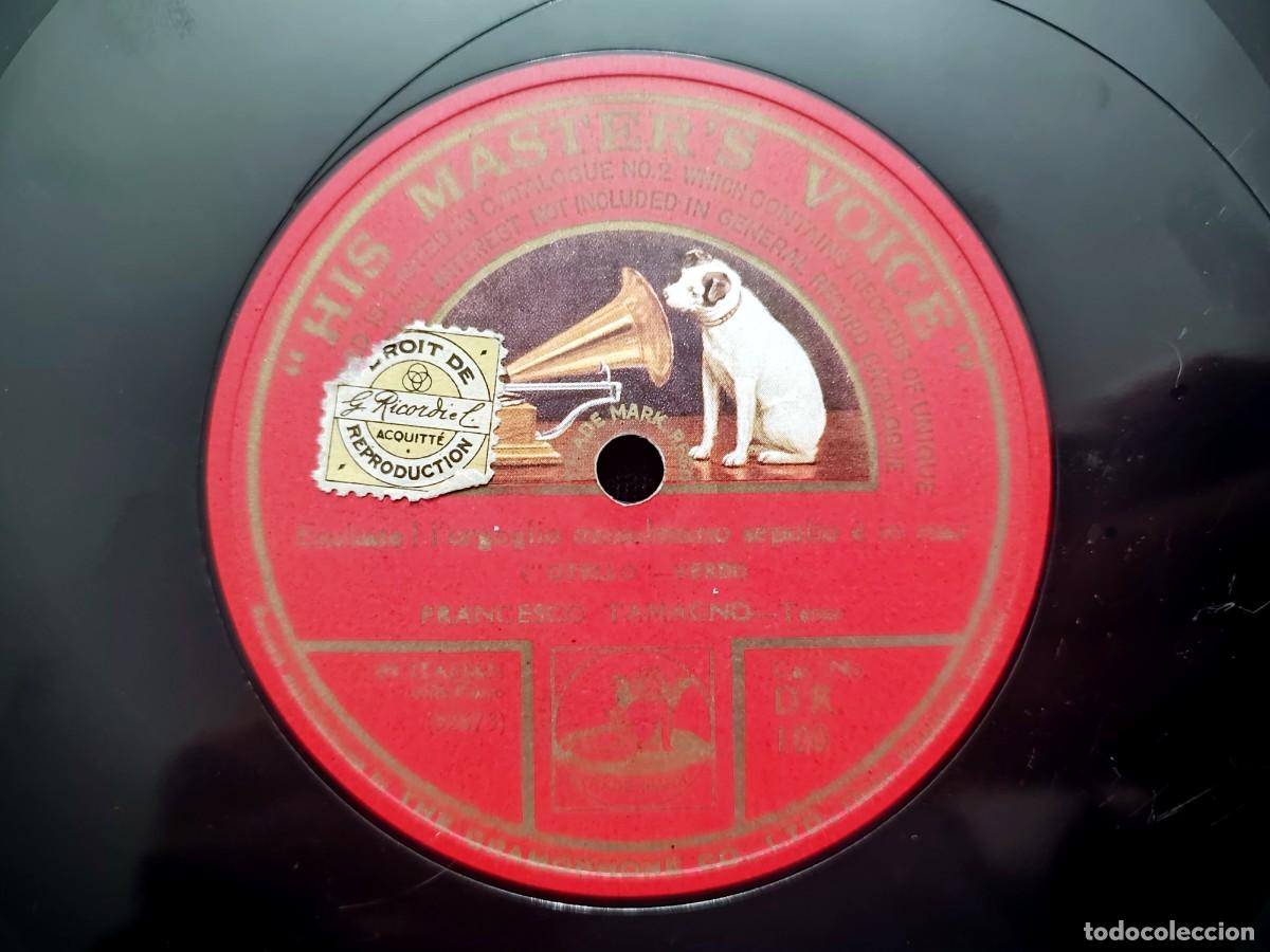 Discos de pizarra: FRANCESCO TAMAGNO, OTELLO de VERDI &ndash; HIS MASTER&rsquo;S VOICE 52672, A&Ntilde;O 1903. PRIMERA GRABACI&Oacute;N DOBLE CAR