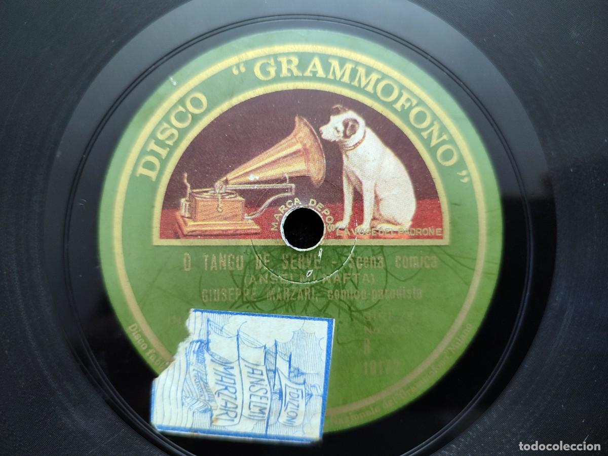 Discos de pizarra: GUIUSEPEE MARZARI. A TOMATA D&rsquo;A BABILONIA &ndash; O TANGO D&rsquo;E SERVE. DISCO GRAMOFONO R 10172 - Foto 1